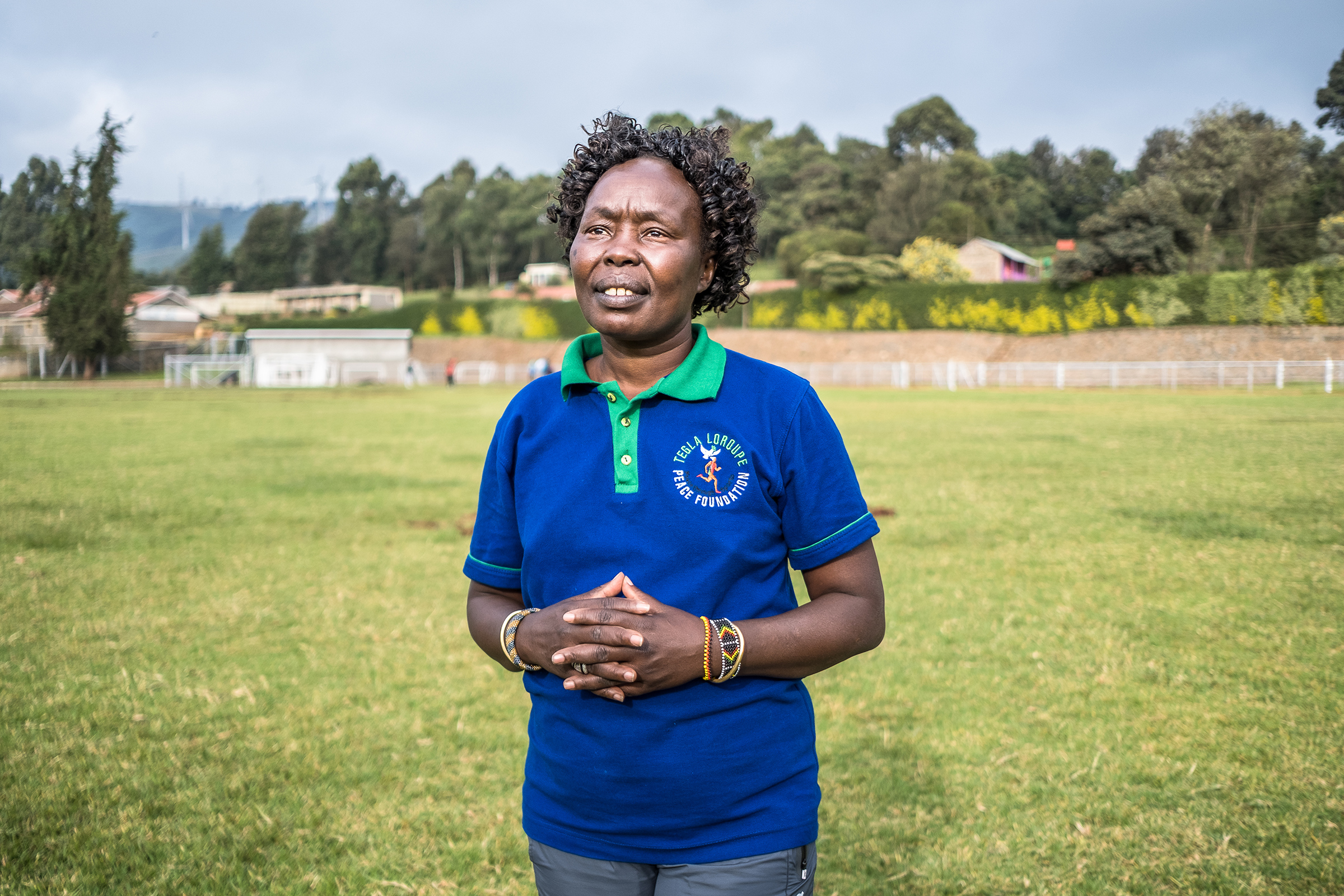 Camp founder Tegla Loroupe. (Brian Otieno for TIME)