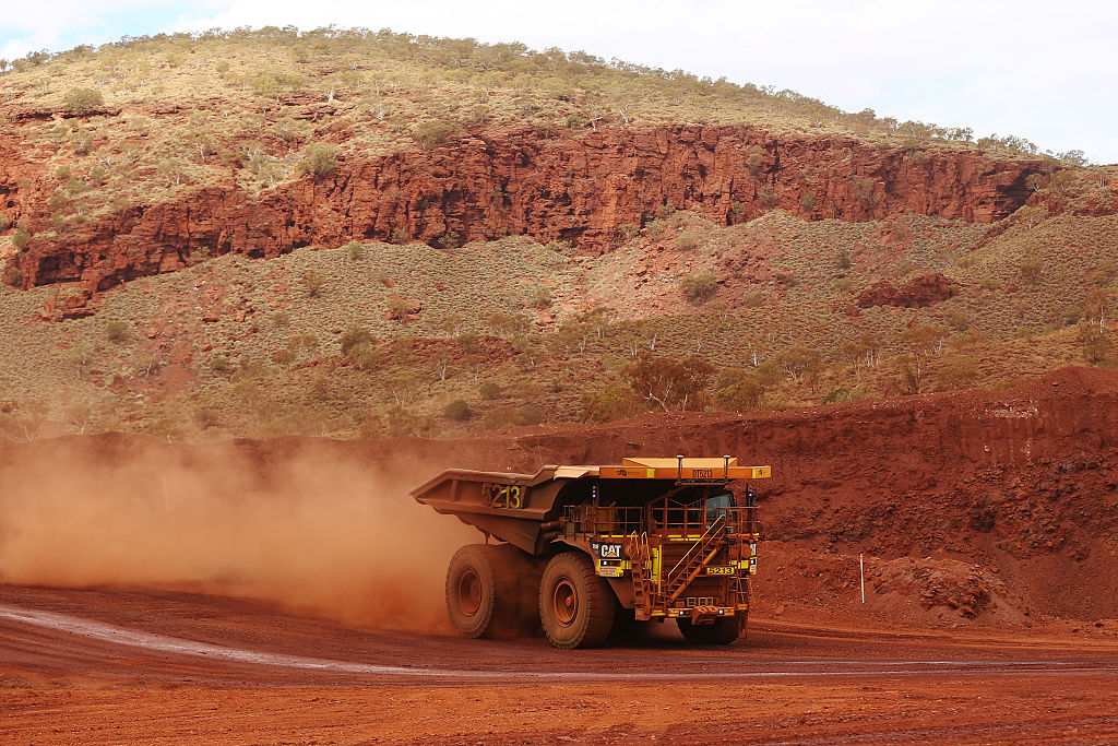 An autonomous dump truck operates at Fortescue Metals Group's Solomon Hub mining operations in the Pilbara region, Australia, on Oct. 27, 2016. (Brendon Thorne—Bloomberg/Getty Images)