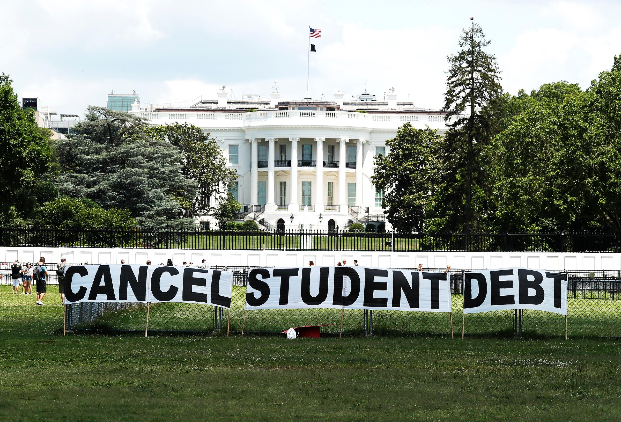Student debt protest