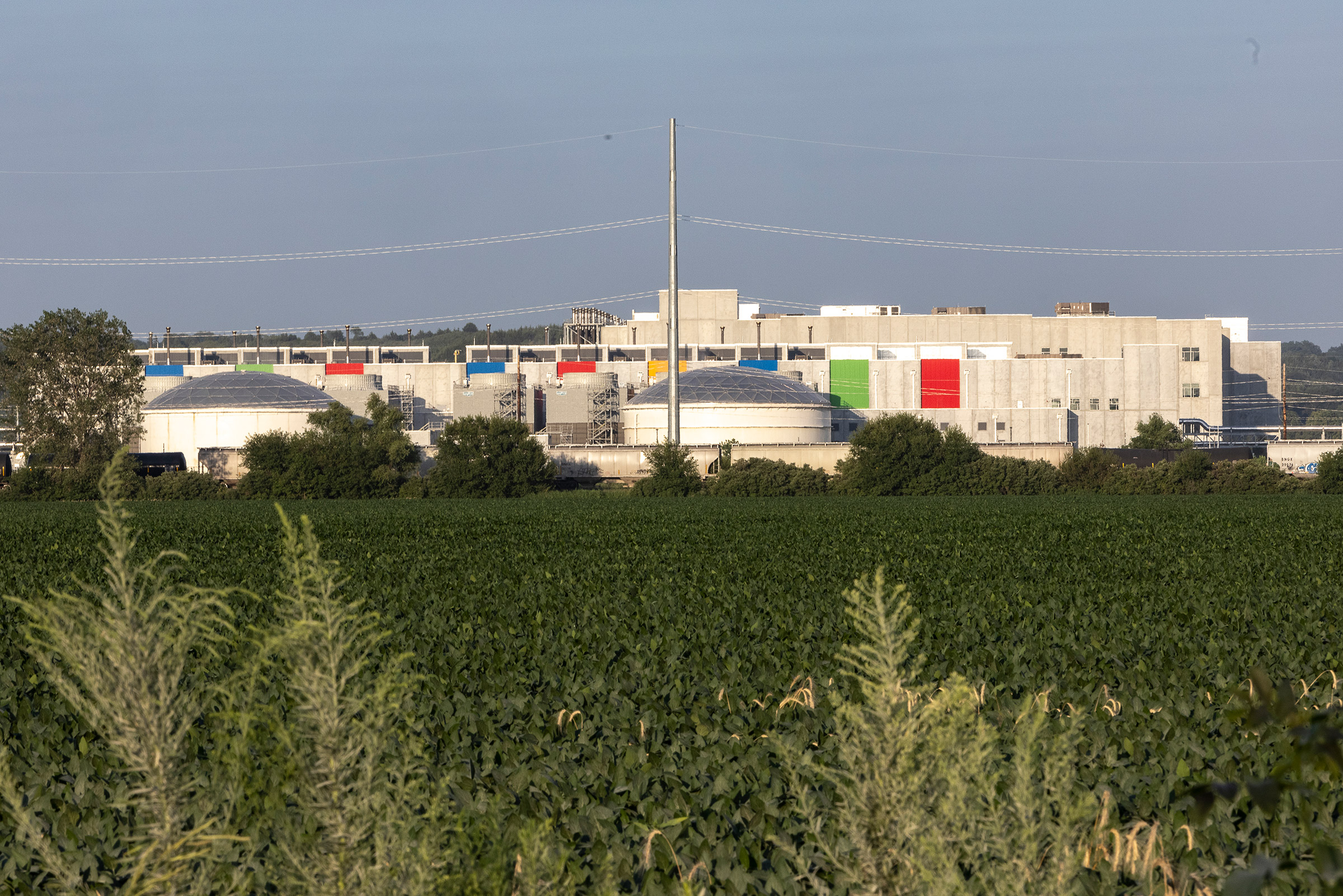 The Google data center in Council Bluffs, Iowa, on July 29, 2021. (Kathryn Gamble for TIME)