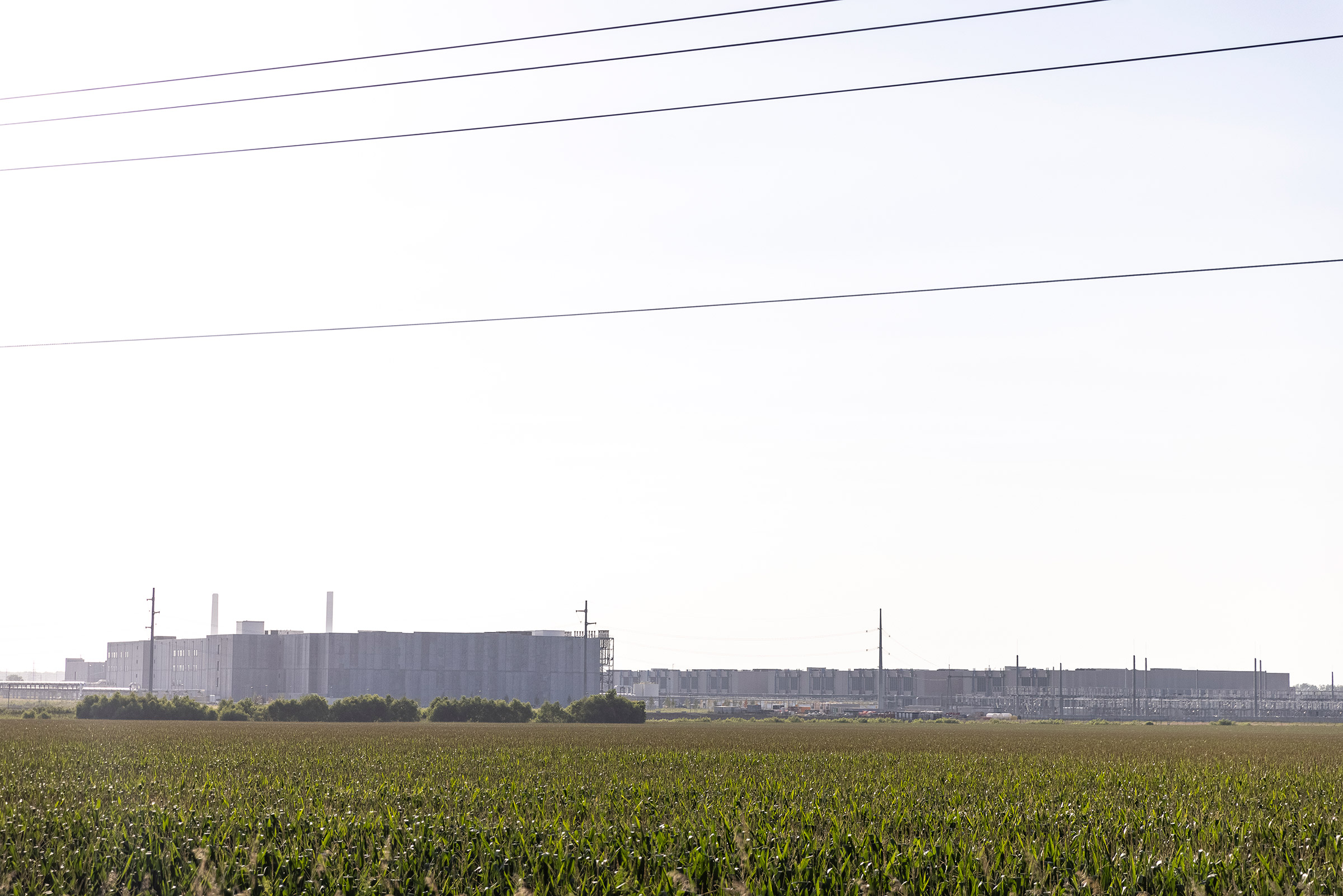 A Google data center in Council Bluffs, Iowa on July 29, 2021. (Kathryn Gamble for TIME)