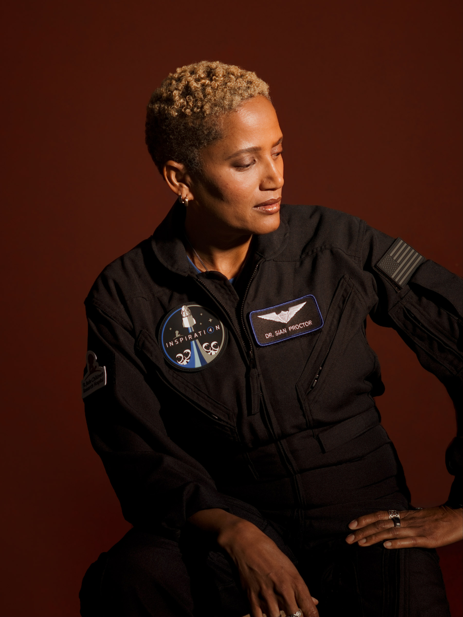 Dr. Sian Proctor of the Inspiration4 crew, the world's first all-civilian mission to orbit. (Philip Montgomery for TIME)