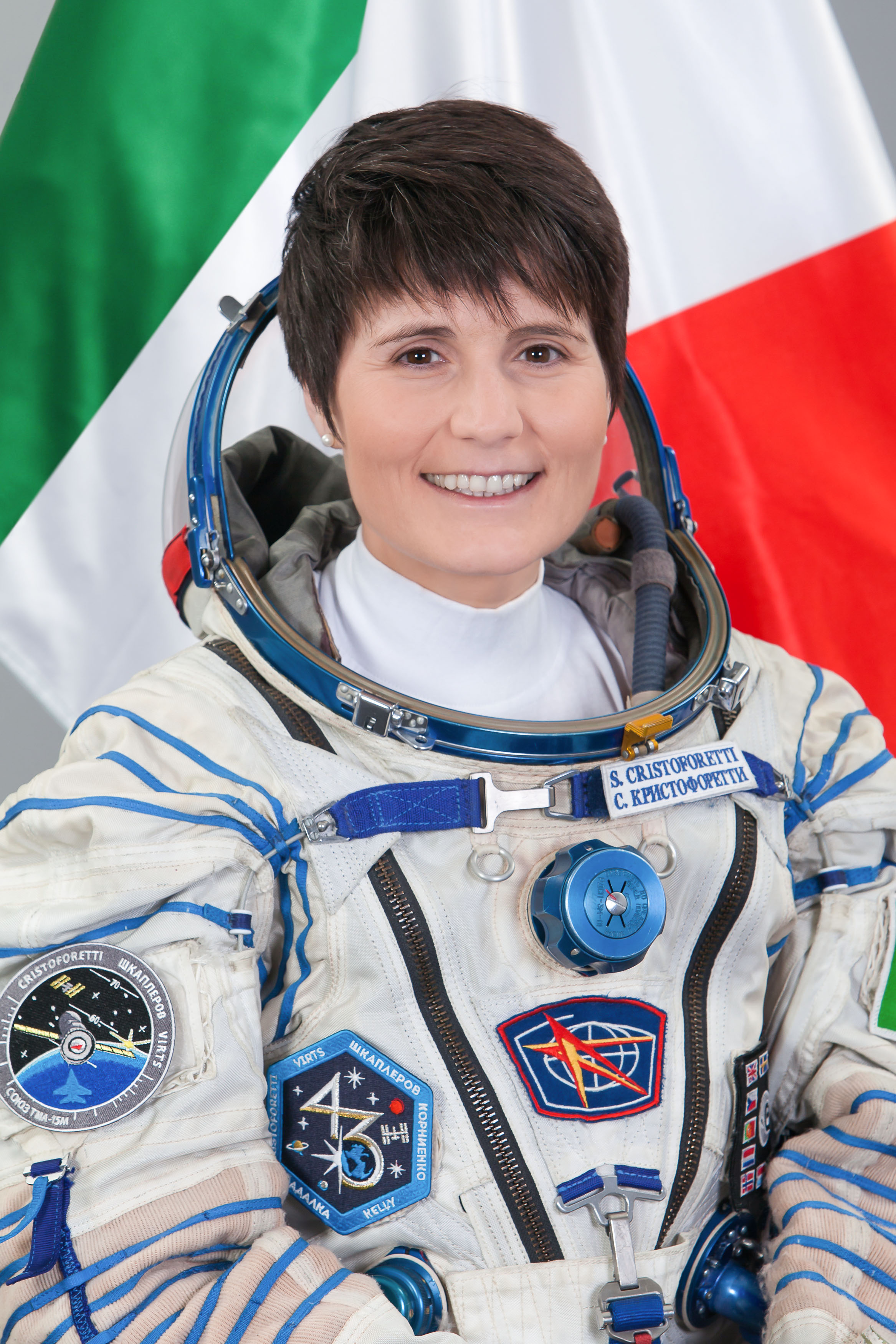 Official Crew Photograph of European Space Agency Astronaut Samantha Cristoforetti, Flight Engineer for Expedition 42 on the International Space Station. (NASA/JSC)