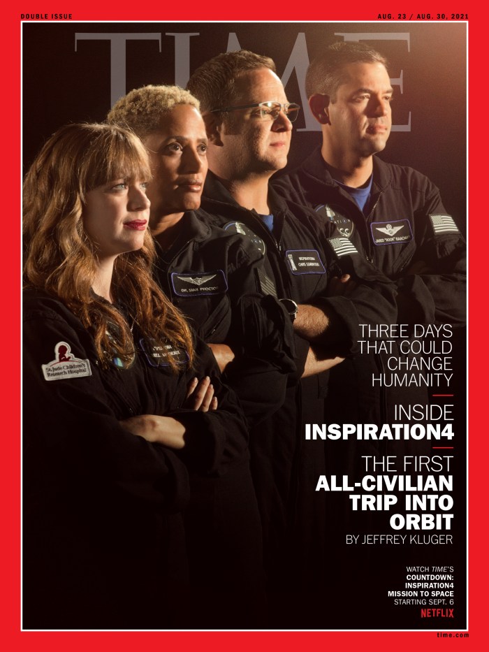 INSPIRATION4 Launch Time Magazine Cover