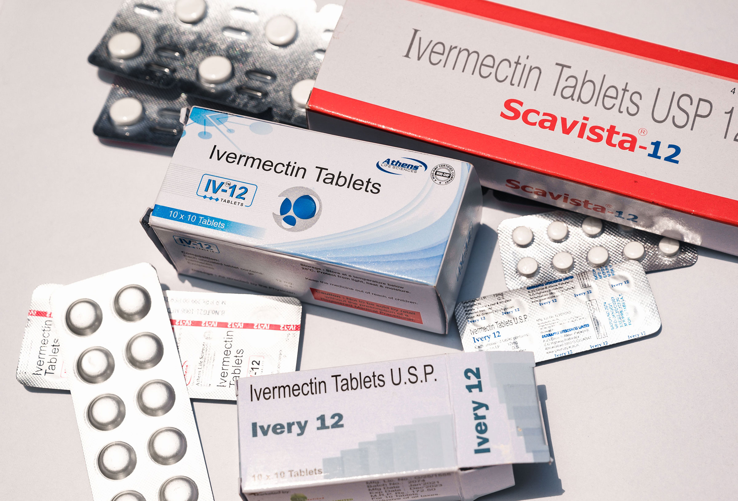 Tablets of Ivermectin on May 19, 2021. (Soumyabrata Roy—NurPhoto/Shutterstock)