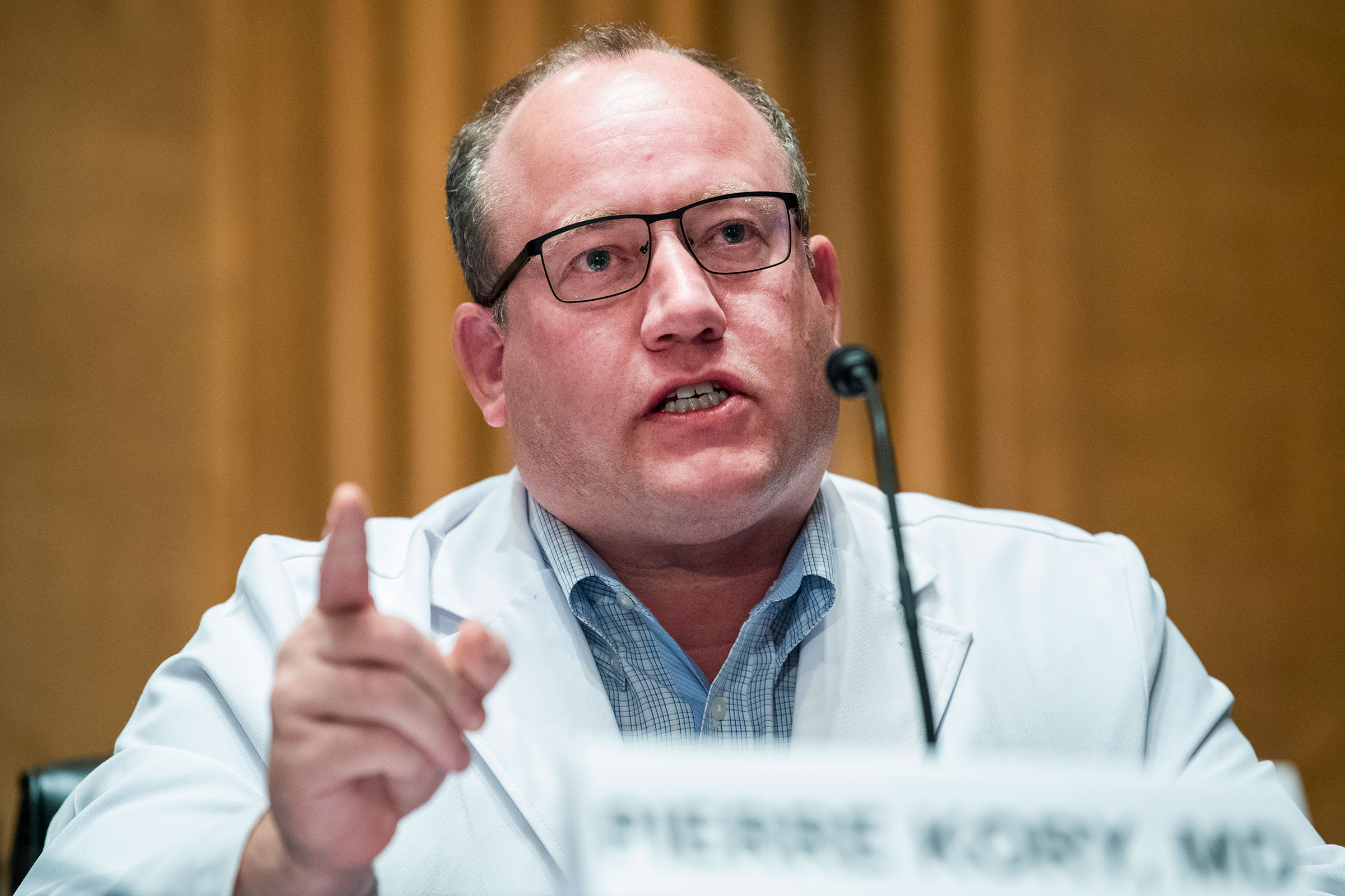 Dr. Pierre Kory testifies during the Senate Homeland Security and Governmental Affairs Committee hearing titled Early Outpatient Treatment: An Essential Part of a COVID-19 Solution, Part II, in Dirksen Building on Dec. 8, 2020.