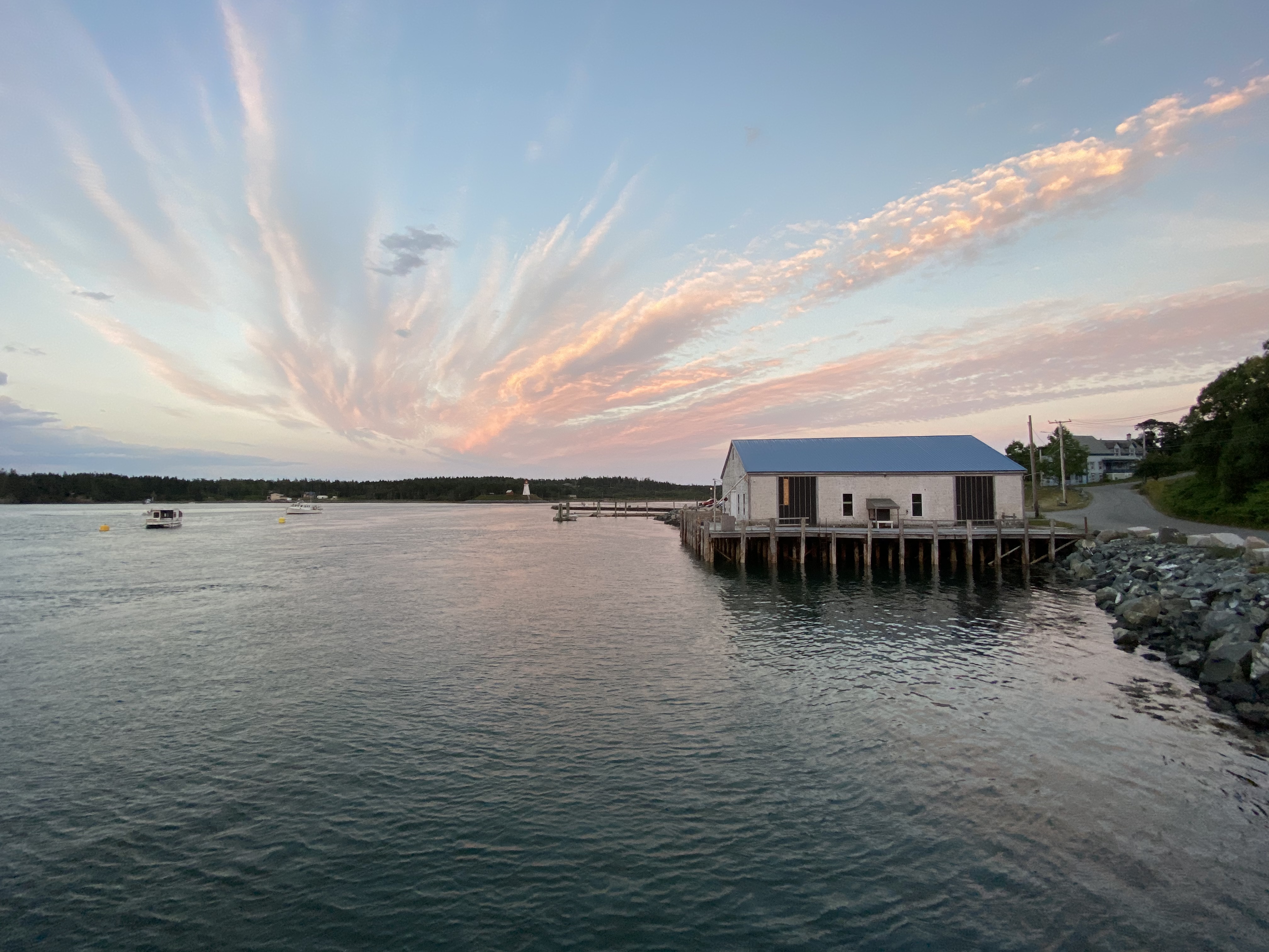 The Lubec Harbor in Maine