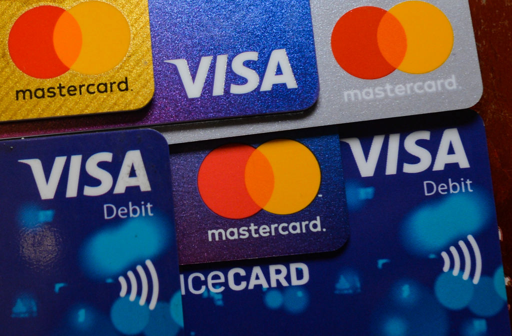 Visa and Mastercard credit cards
