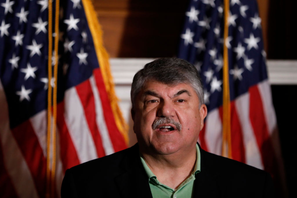 AFL-CIO President Richard Trumka speaks during a news conference at the U.S. Capitol June 28, 2018 in Washington, DC. (Aaron P. Bernstein/Getty Images)