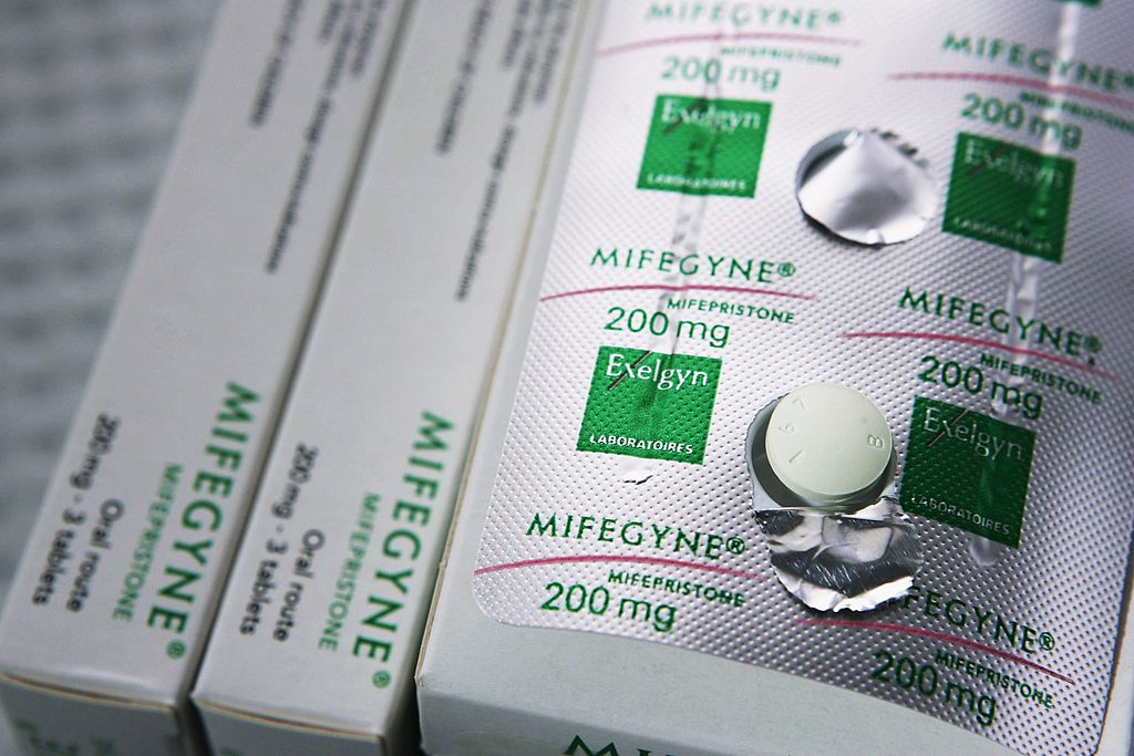 The abortion drug Mifepristone, also known as RU486, is pictured in an abortion clinic February 17, 2006 in Auckland, New Zealand. (Photo by Phil Walter/Getty Images)