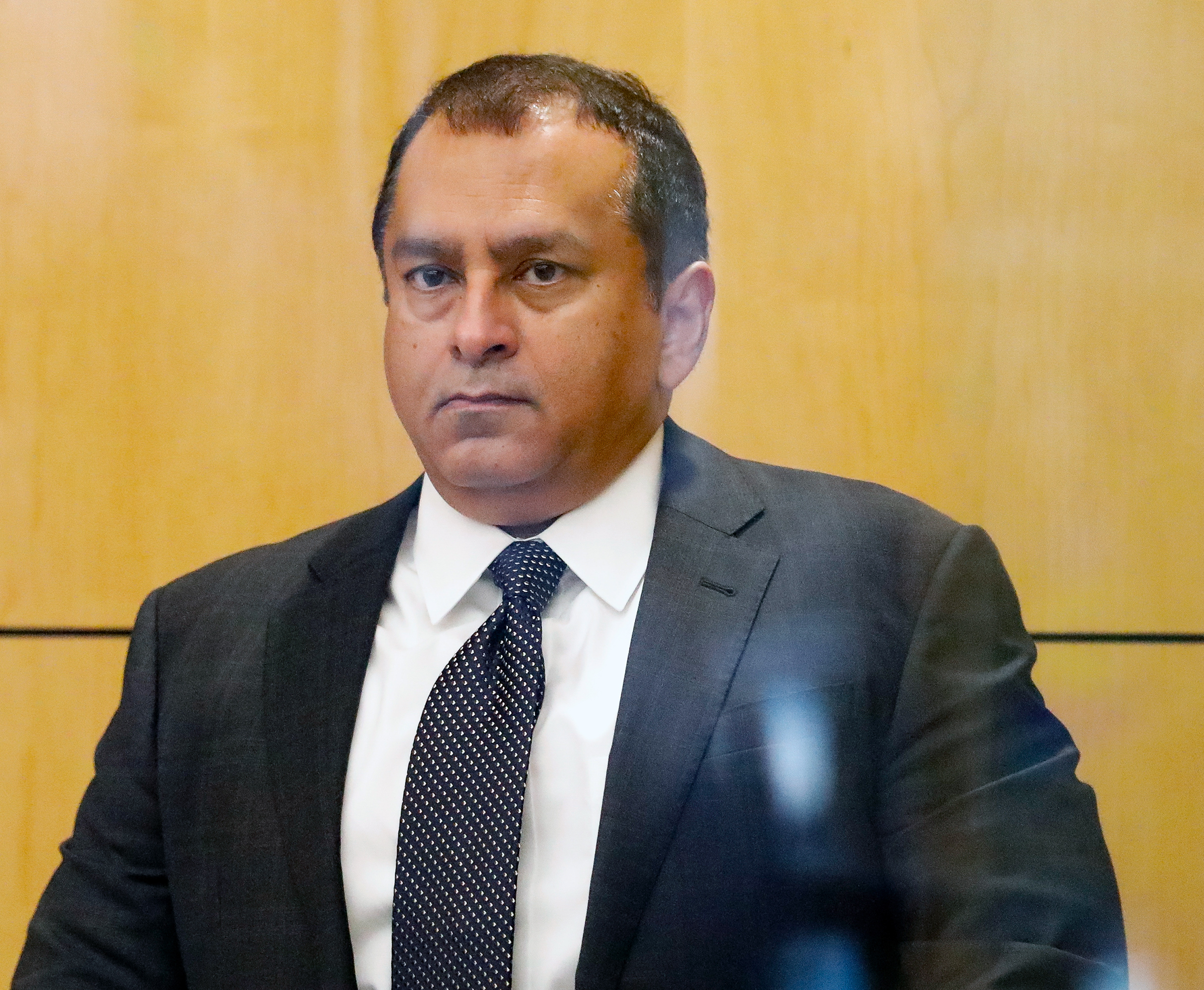 Former Theranos COO Ramesh Balwani appears in federal court for a status hearing on July 17, 2019 in San Jose, California. (Kimberly White—Getty Images)
