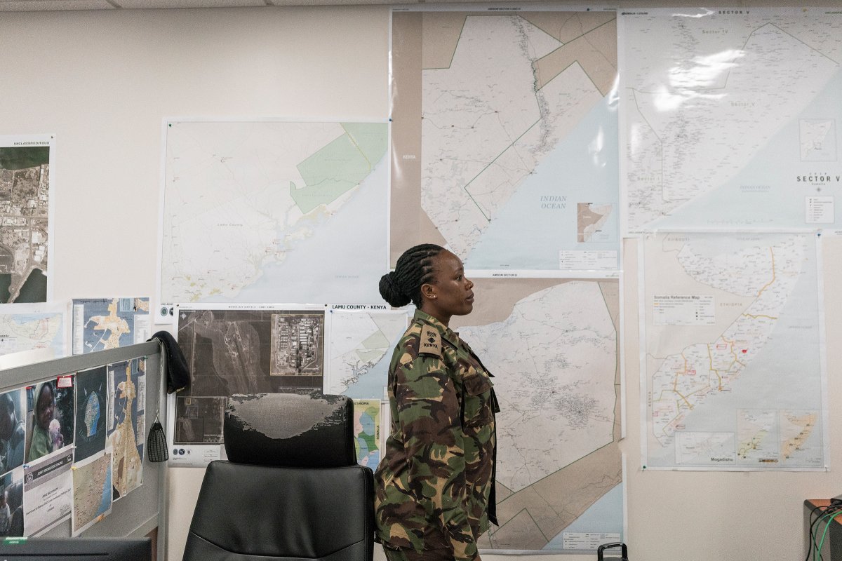 Kenyan Lieut. Colonel Irene Machangoh, who coordinates military planning and operations between the U.S. and Kenya.