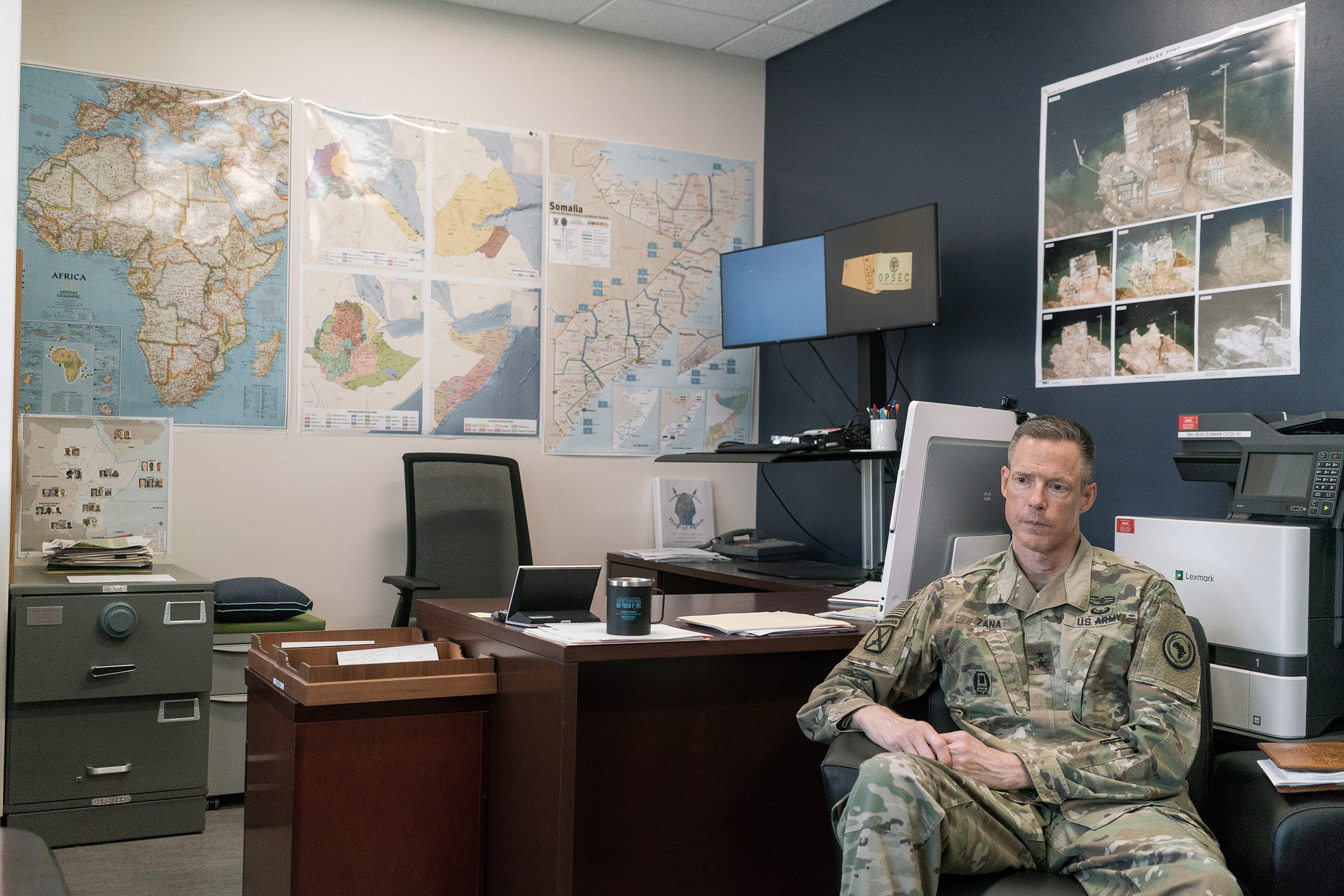 “We don’t want to own all the problems in the region, but we do want to be part of the solution,” the task force’s commander, Major General William Zana, tells TIME. (Emanuele Satolli for TIME)
