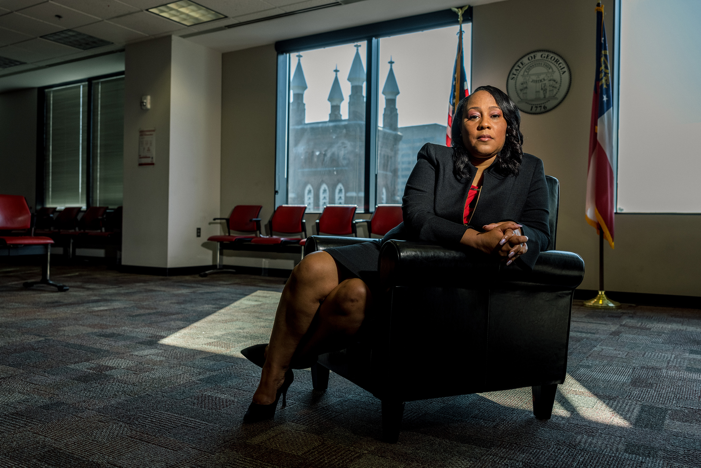 District Attorney Fani Willis at the Fulton County Courthouse on Aug. 14. (Lynsey Weatherspoon for TIME)