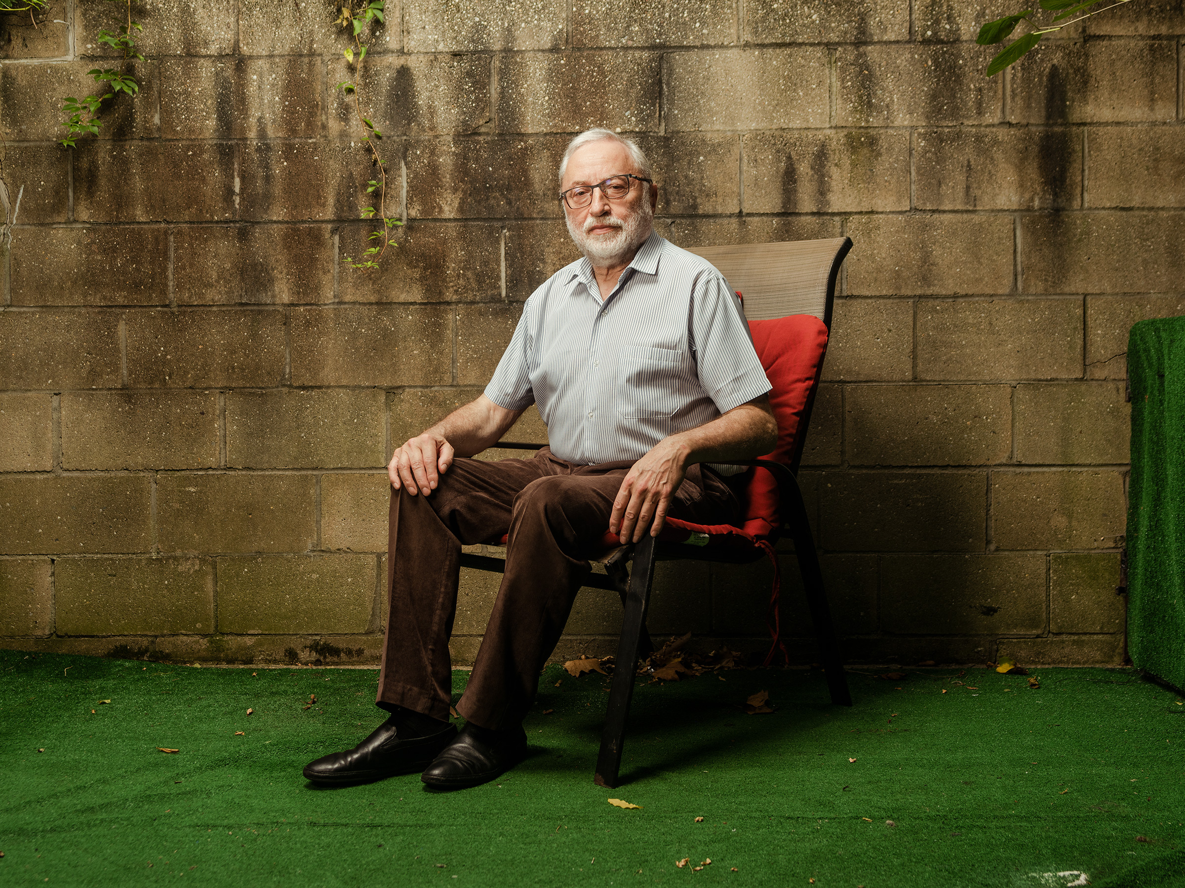 Josef Zissels, a critic of the Babyn Yar memorial project, photographed in Brooklyn on Sept. 22
