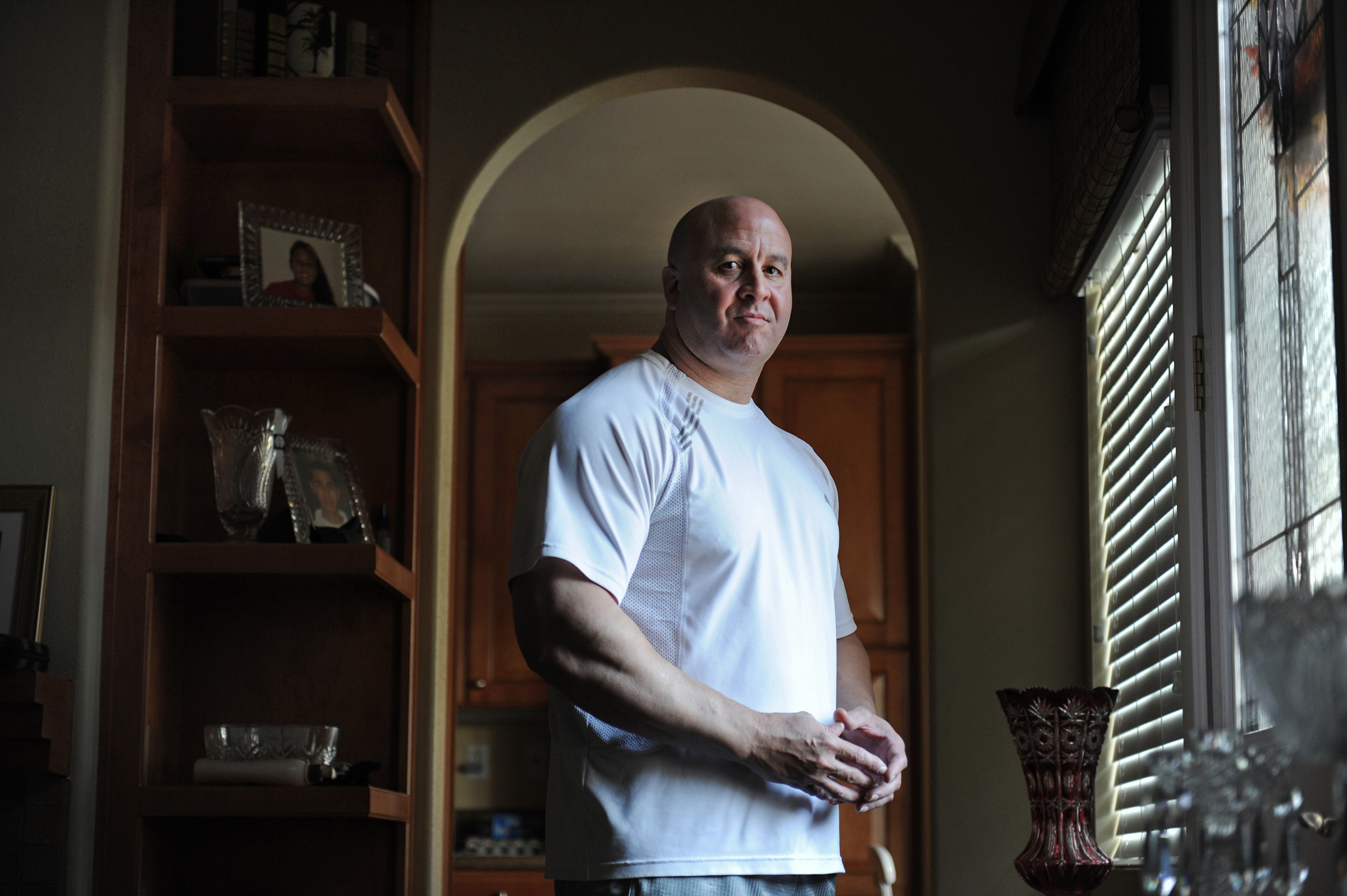 Craig Monteilh, a former FBI informant who infiltrated mosques around the Los Angeles area, at his home in Irvine, Calif., on Nov. 14, 2010. (Jahi Chikwendiu—The Washington Post/Getty Images)