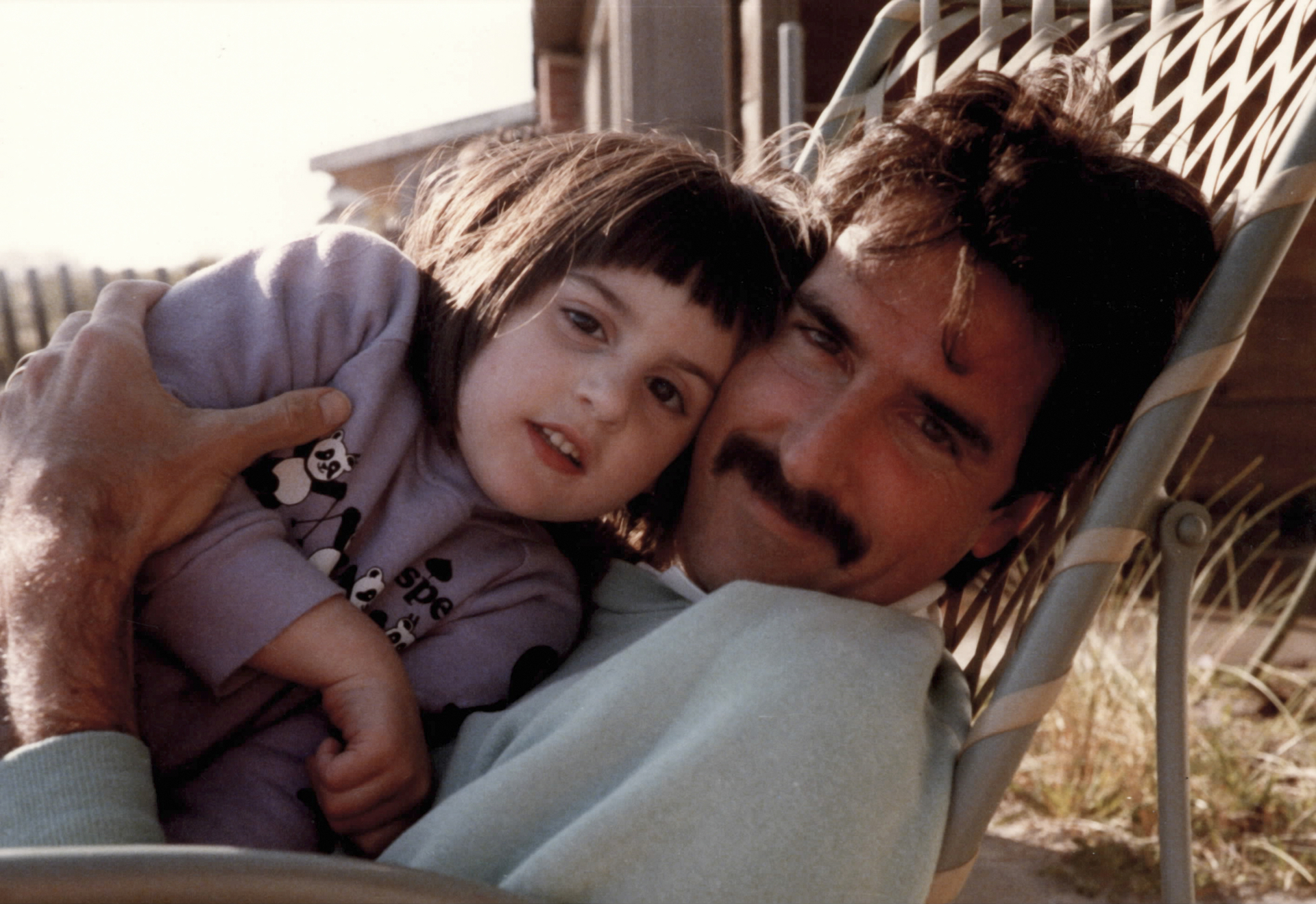 Ry Russo-Young as a child with her donor Tom Steel (Courtesy of HBO)