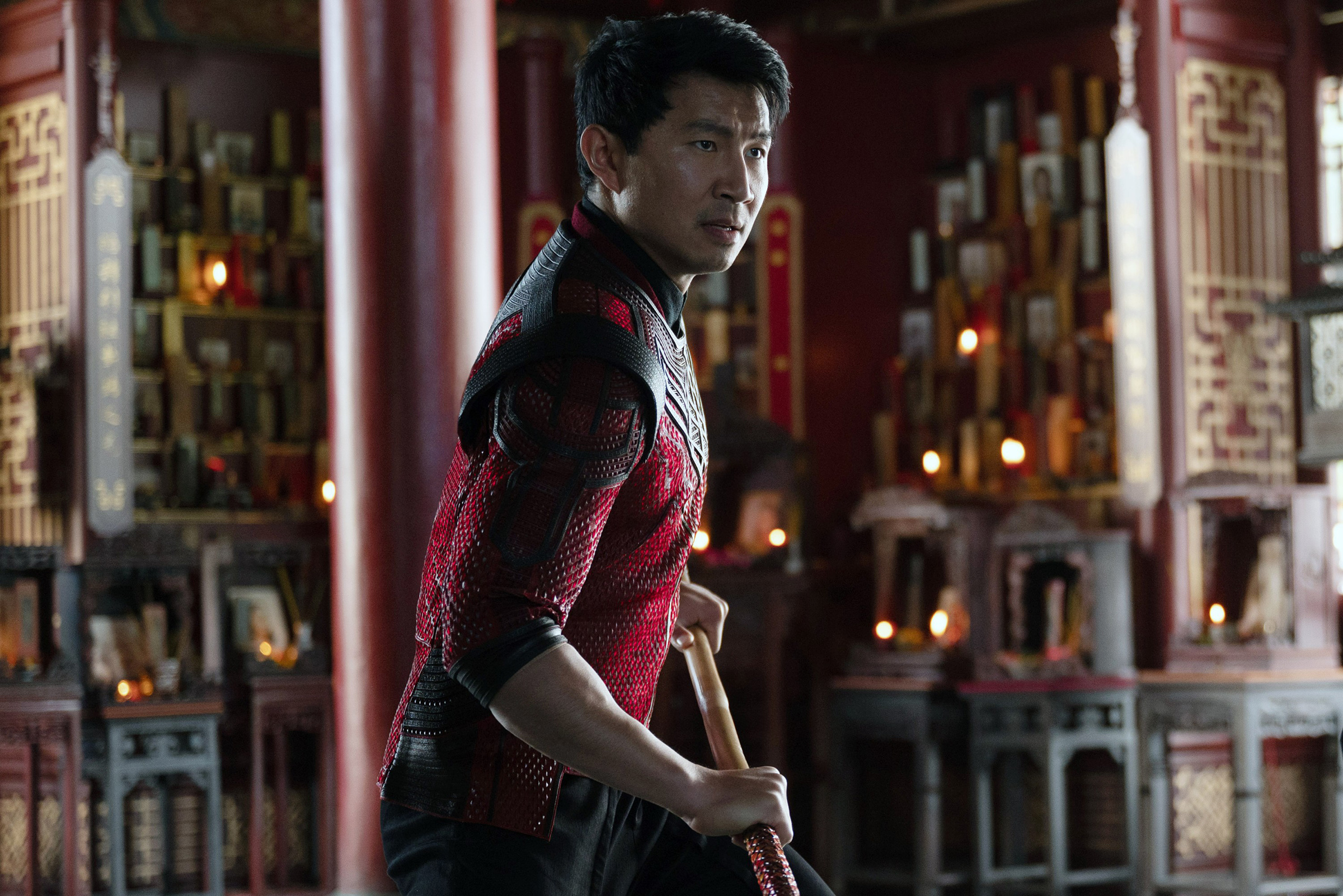 Simu Liu as Shang-Chi, 2021. (Jasin Boland—Walt Disney Studios Motion Pictures/Marvel Studios/Everett)