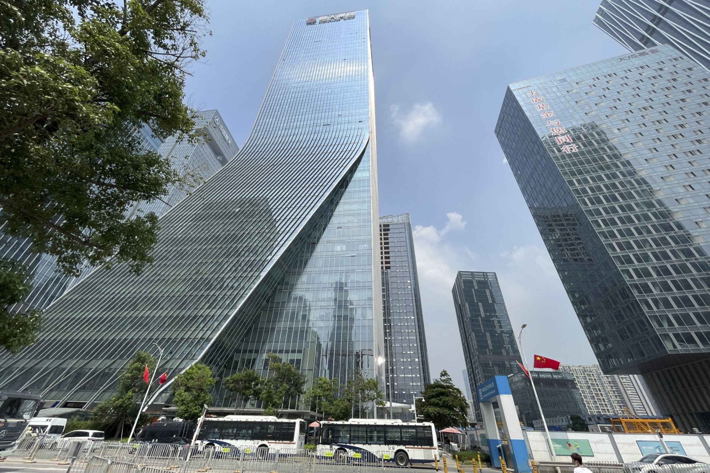 China Evergrande Group Headquarters as Company Pays Back Some Cash Owed to Wealth Product Investors