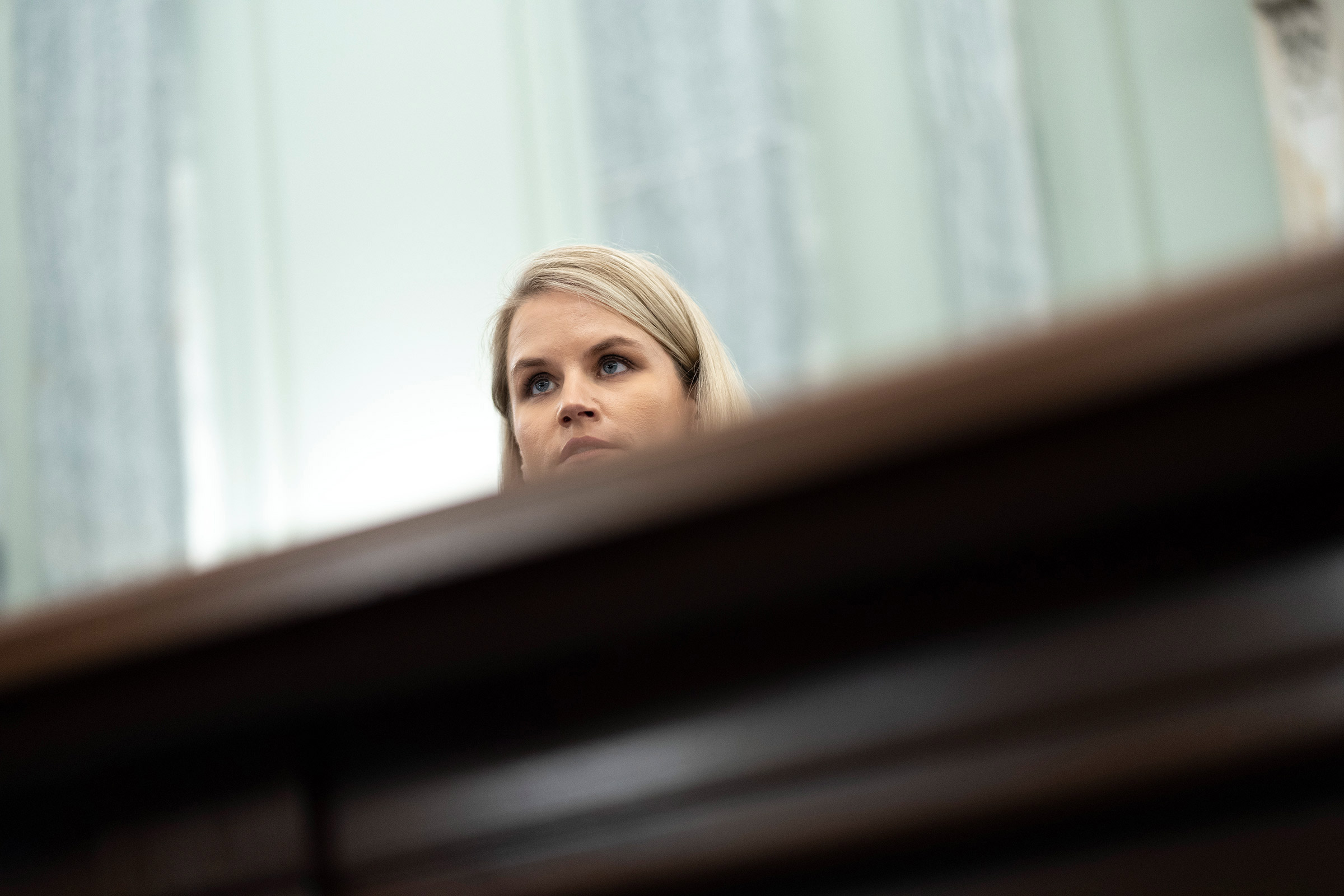 Former Facebook employee Frances Haugen testifies during a Senate hearing entitled 'Protecting Kids Online: Testimony from a Facebook Whistleblower' in Washington, D.C., Oct. 5, 2021. (Drew Angerer—Getty Images)