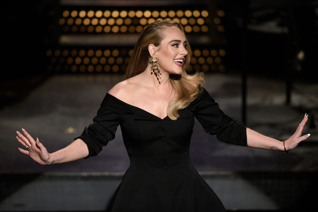 Adele during her 'Saturday Night Live' monologue on Oct. 24, 2020 (Will Heath/NBCU Photo Bank via Getty Images)