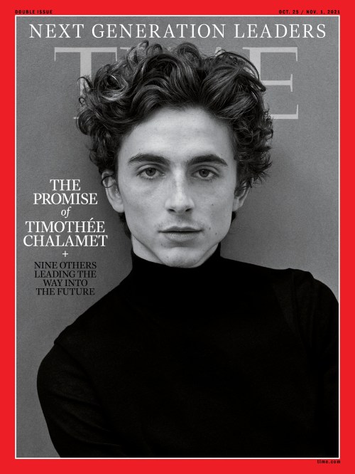 Timothee Chalamet Time Magazine Cover