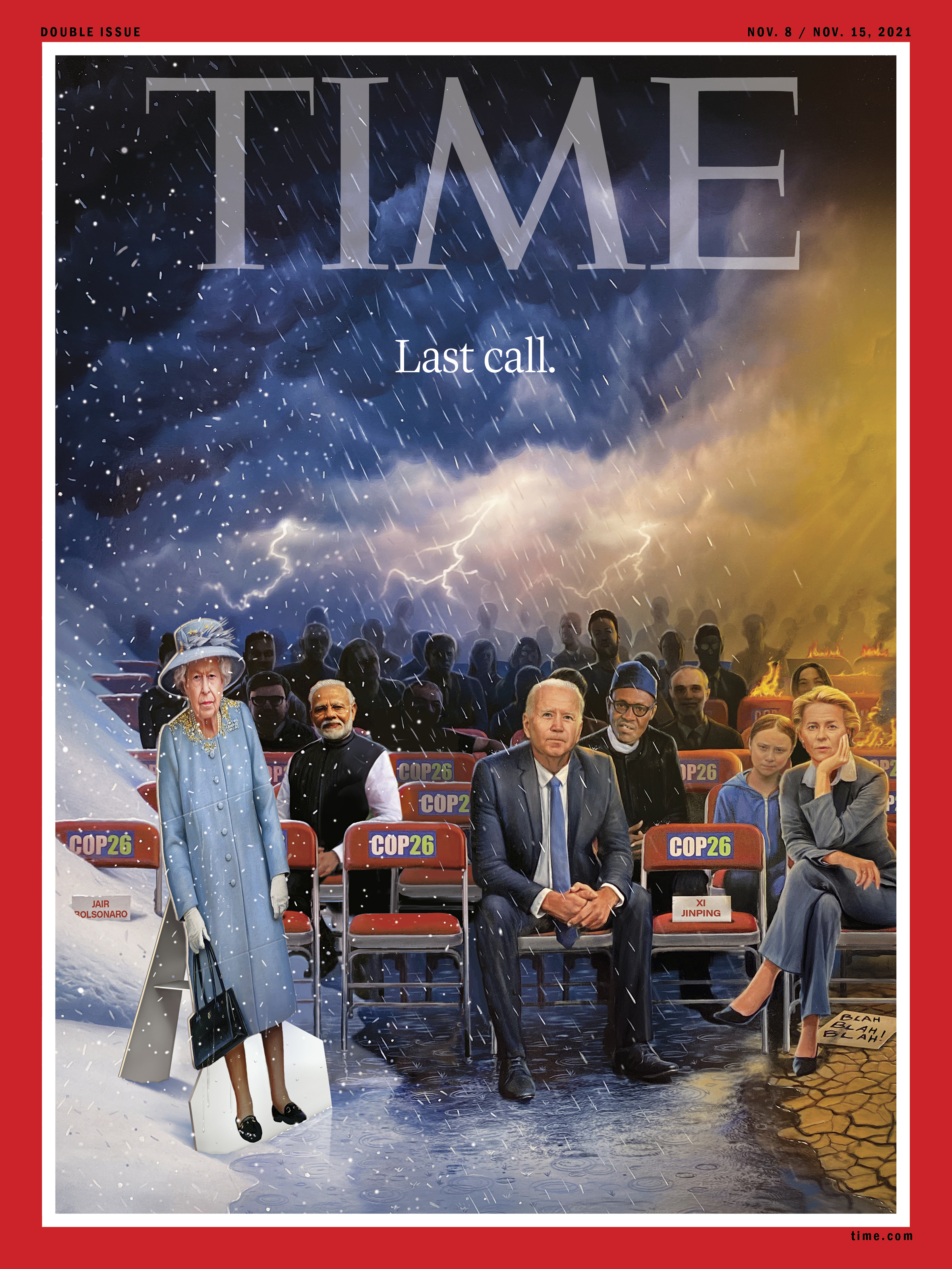 COP26 Climate Time Magazine Cover