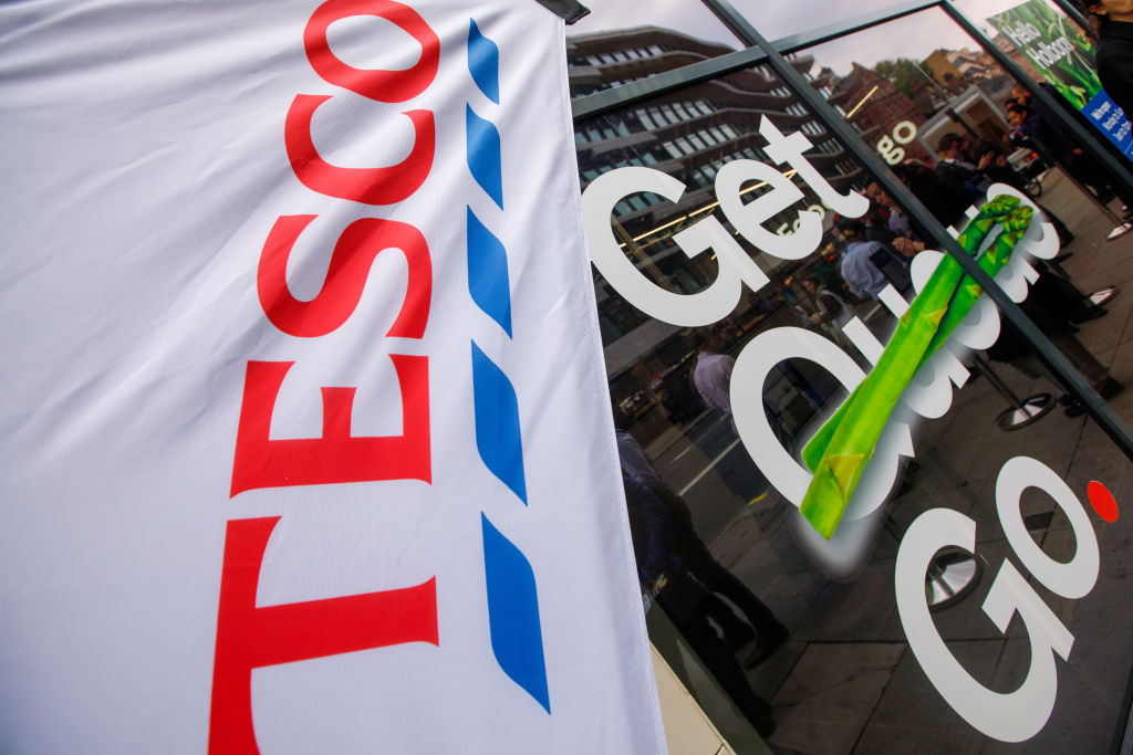 The Tesco Plc cashierless concept store, called GetGo, on its opening day at a Tesco Express in High Holborn, London, U.K., on Oct. 19, 2021. (Luke MacGregor–Bloomberg/Getty Images)
