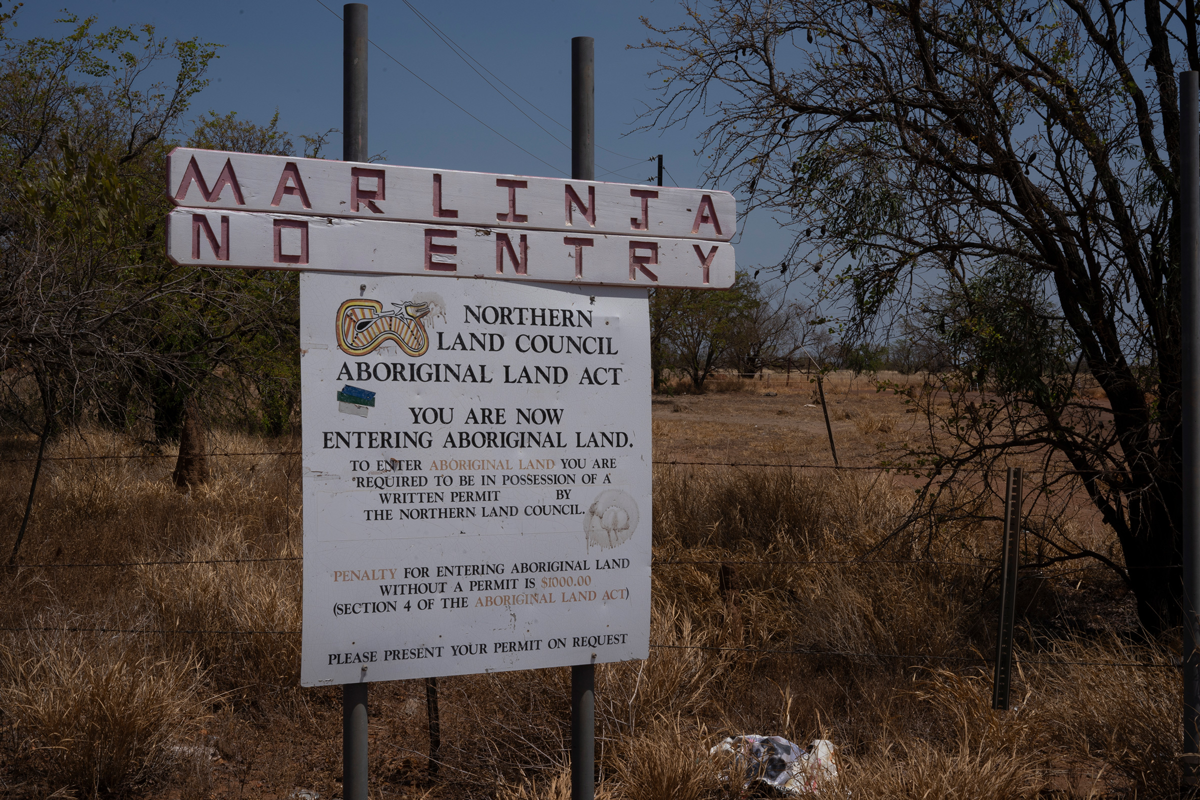 Marlinja town sign seen on Sept. 28 (Aneeta Bhole—SBS)
