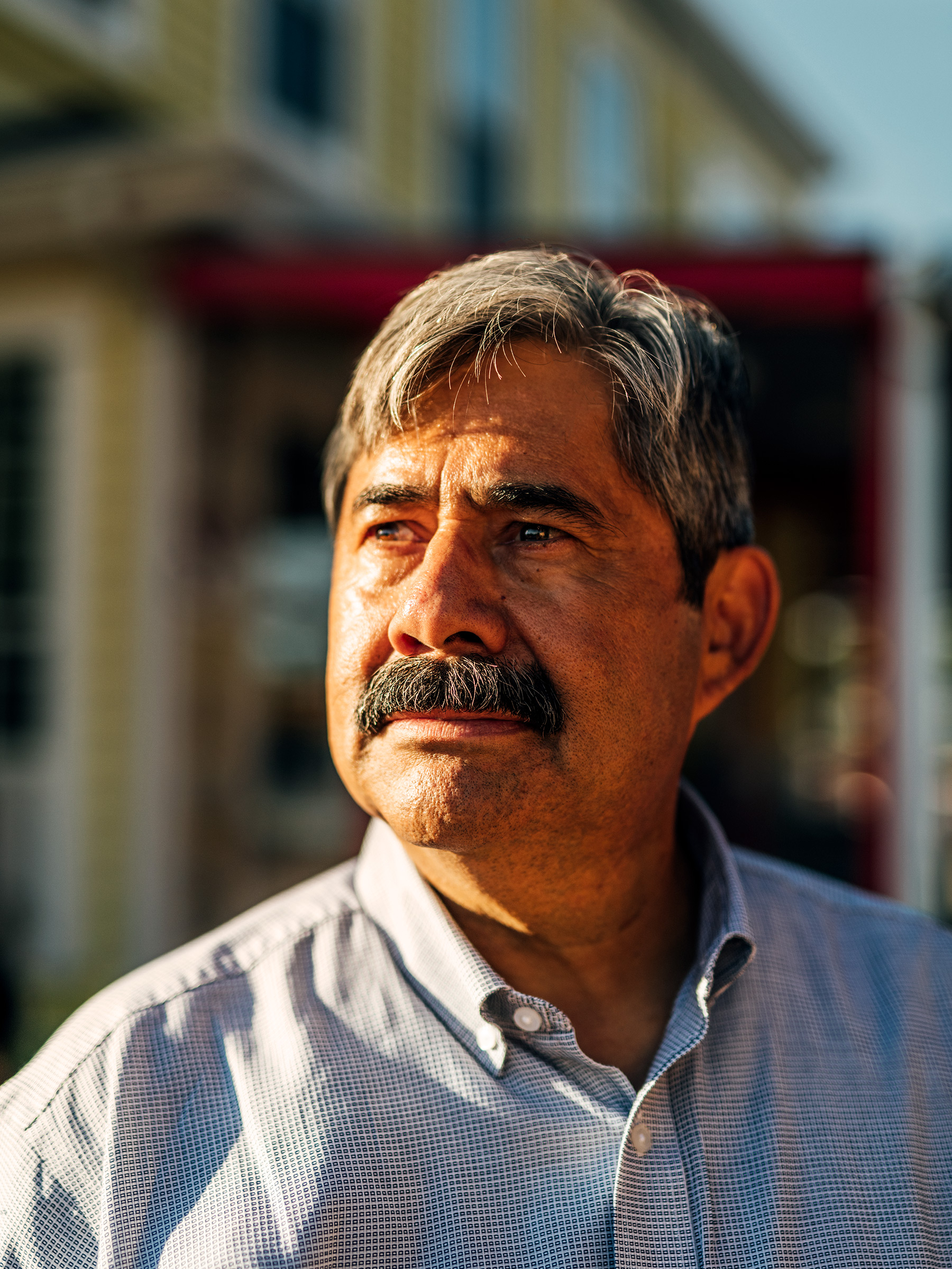 Macias, 56, opened his local bar, Jaime’s Place, in October 2020, during the pandemic (Arturo Olmos for TIME)