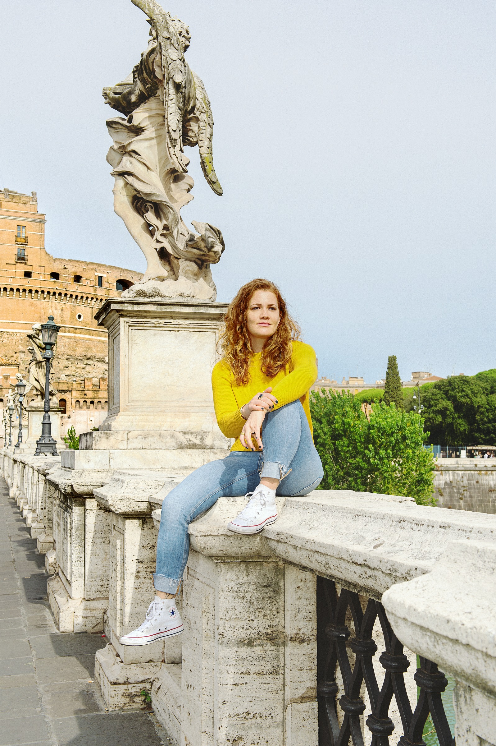 Whitney Green doesn't see herself returning to an office; after four years as a community therapist, she quit to move to Rome and is living off her savings. (Stephanie Gengotti for TIME)