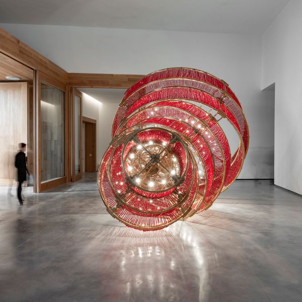Ai Weiwei's  Descending Light  (2007), on view at the El Museo Helga de Alvear in Cáceres, Spain.