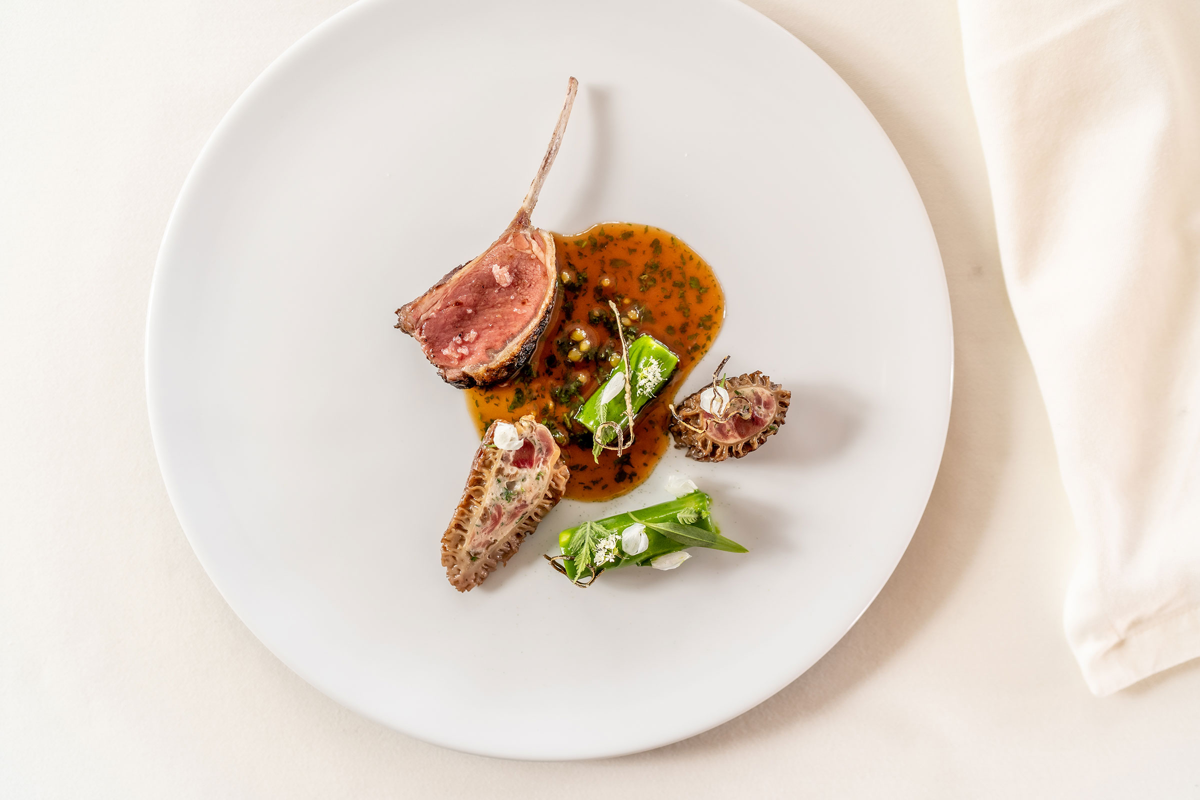 The North Ronaldsay Mutton dish served at The Glenturret's Lalique restaurant. (Courtesy Marc Millar—The Glenturret)
