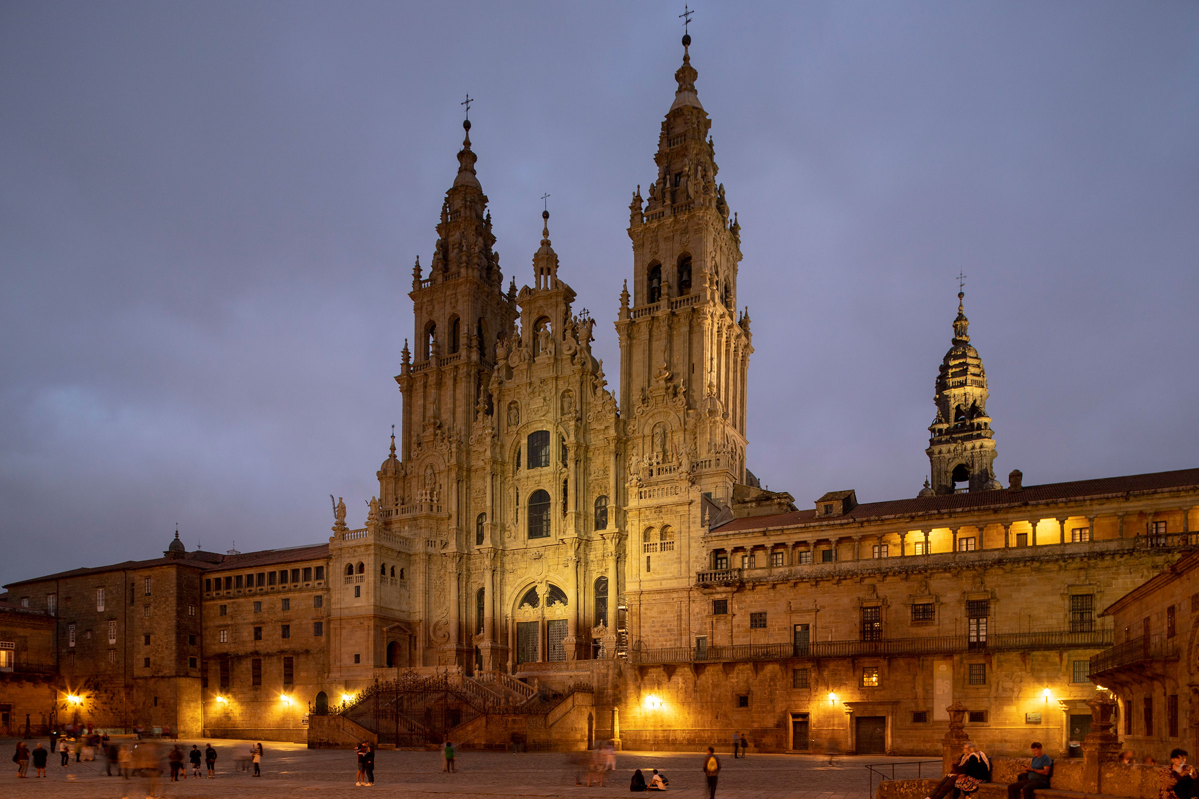 Cathedral of Santiago de Compostela in Spain. (Xurxo Lobato—Getty Images)