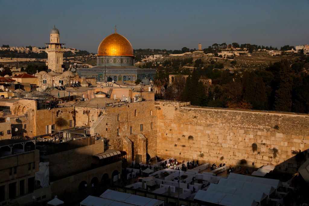 A general view shows Jerusalem's Western Wall and the Dome of the Rock on Dec. 3, 2020. (Ahmad Gharabli/AFP/Getty Images)