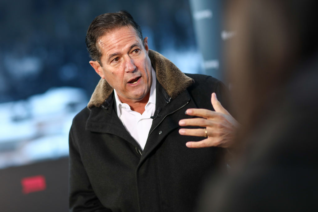 Jes Staley, chief executive officer of Barclays Plc, speaks during a Bloomberg Television interview on day two of the World Economic Forum (WEF) in Davos, Switzerland, on Jan. 22 2020. (Simon Dawson—Bloomberg/Getty Images)