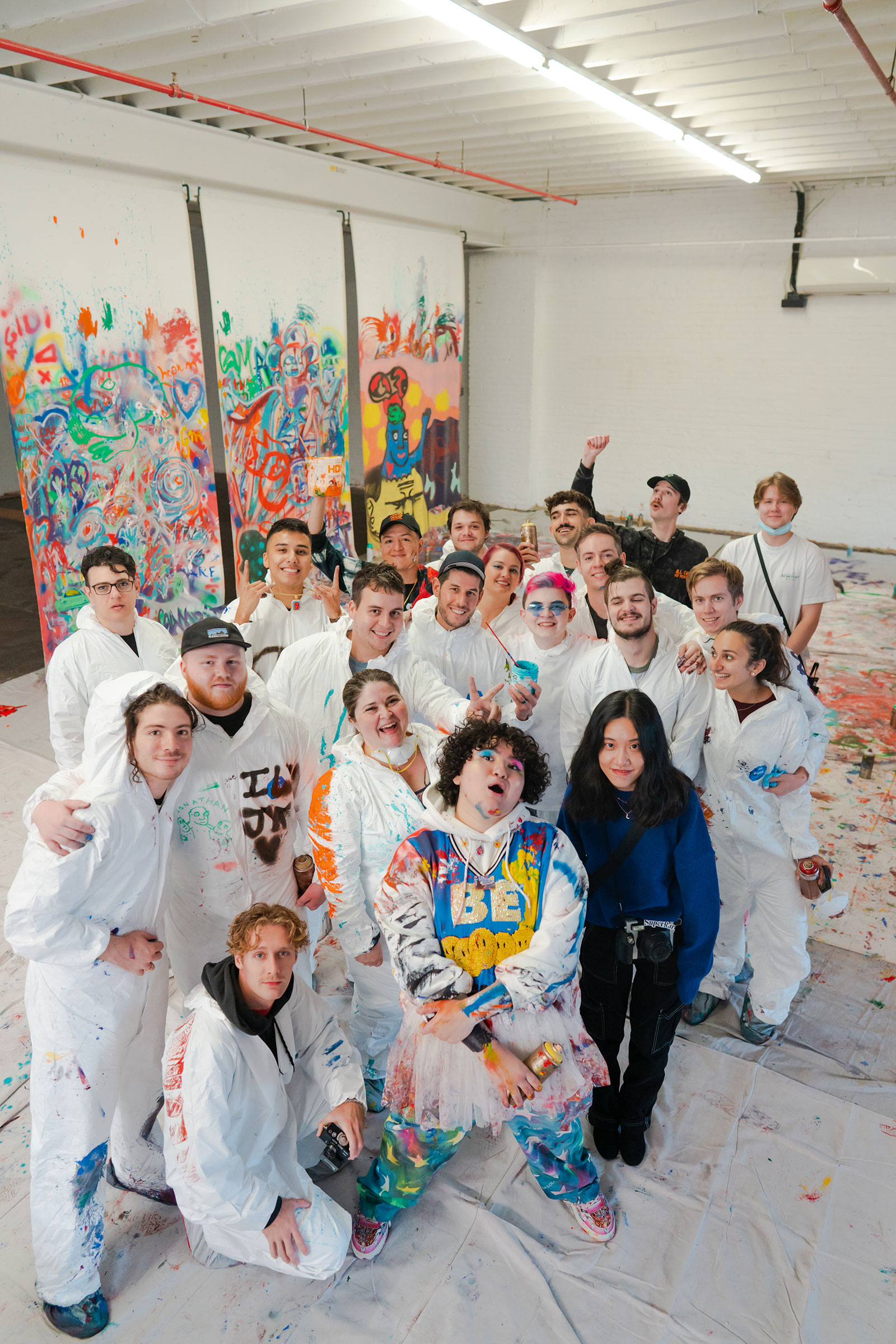 Victor Langlois, aka FEWOCiOUS, hosts painting parties for his friends and collectors. (Michael Oxendine)