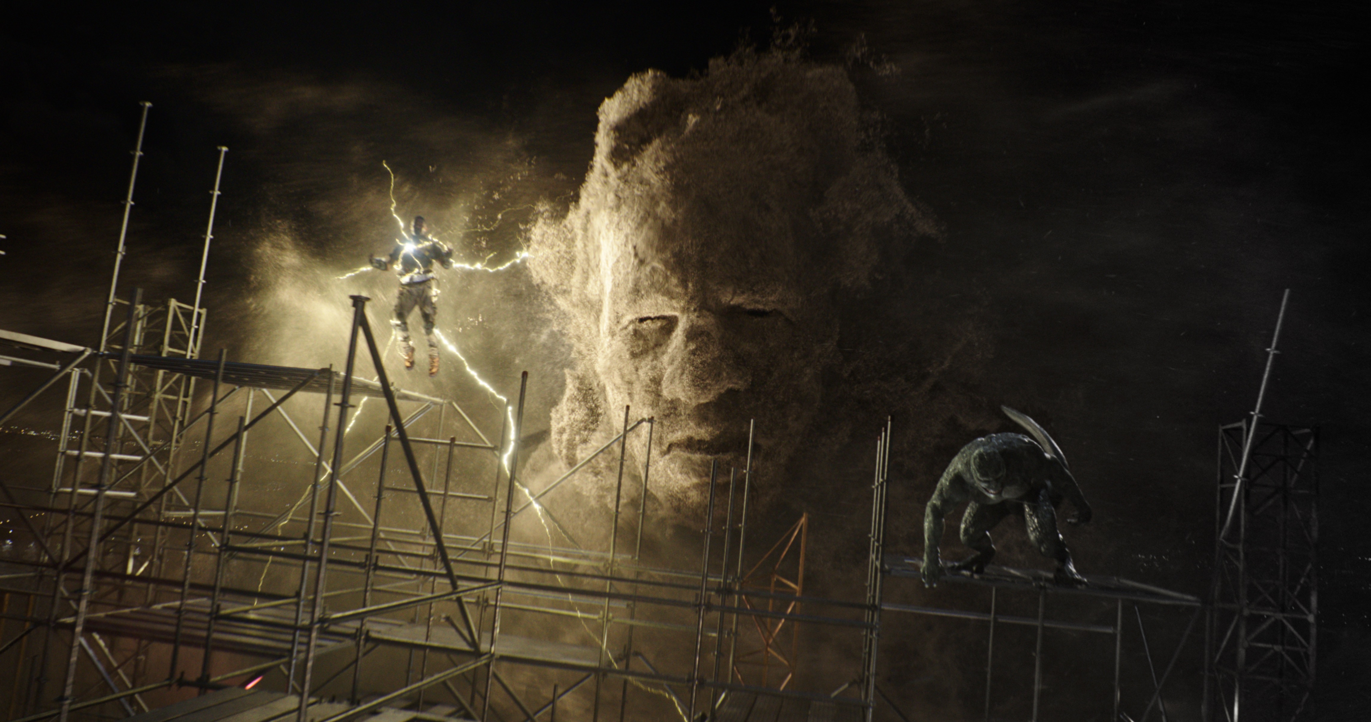 (l-r) Electro, Sandman and Lizard in <i>Spider-Man: No Way Home</i> (Sony Pictures)