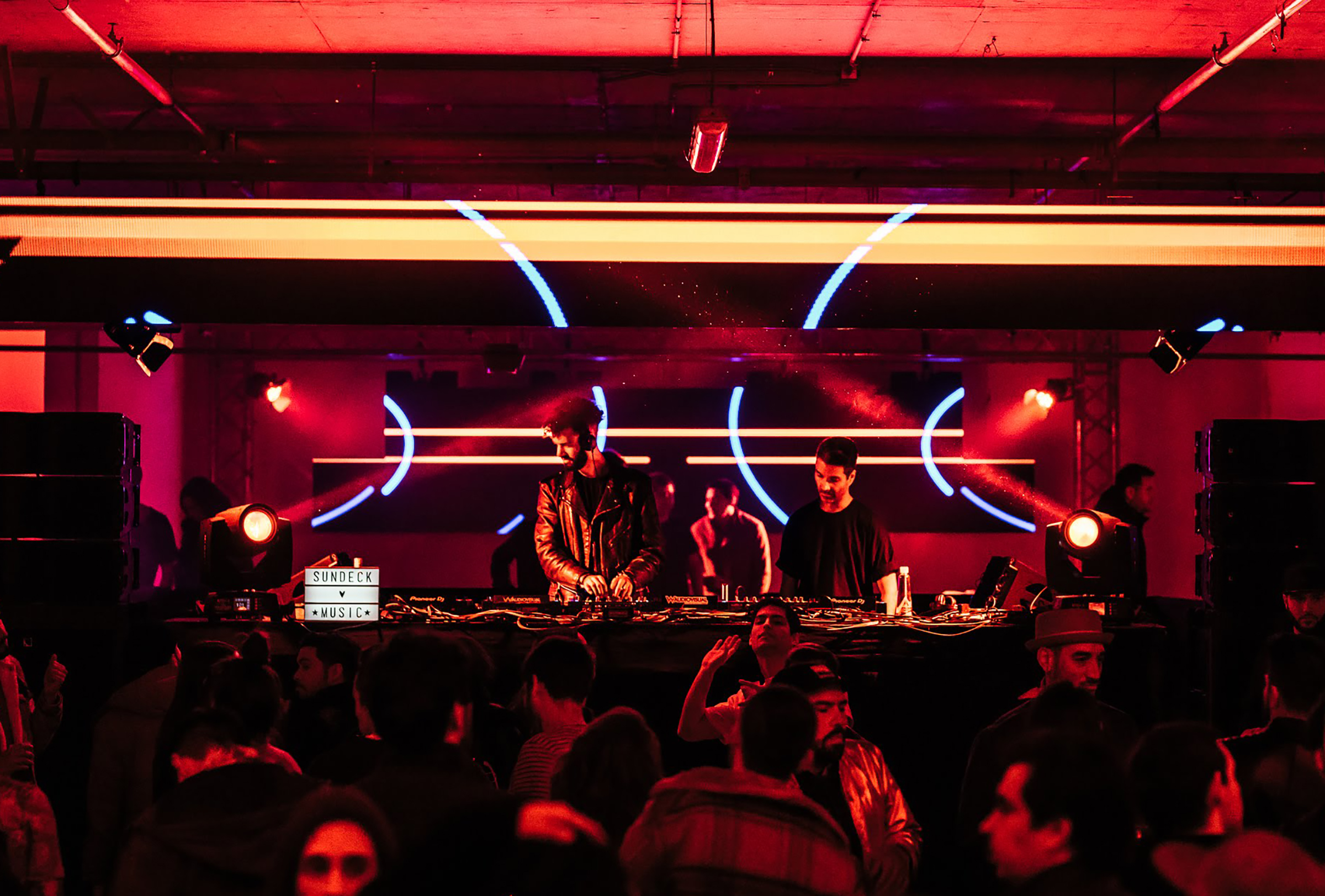Benjamin Alexander DJ'ing at Sundeck. 2018, Santiago, Chile.