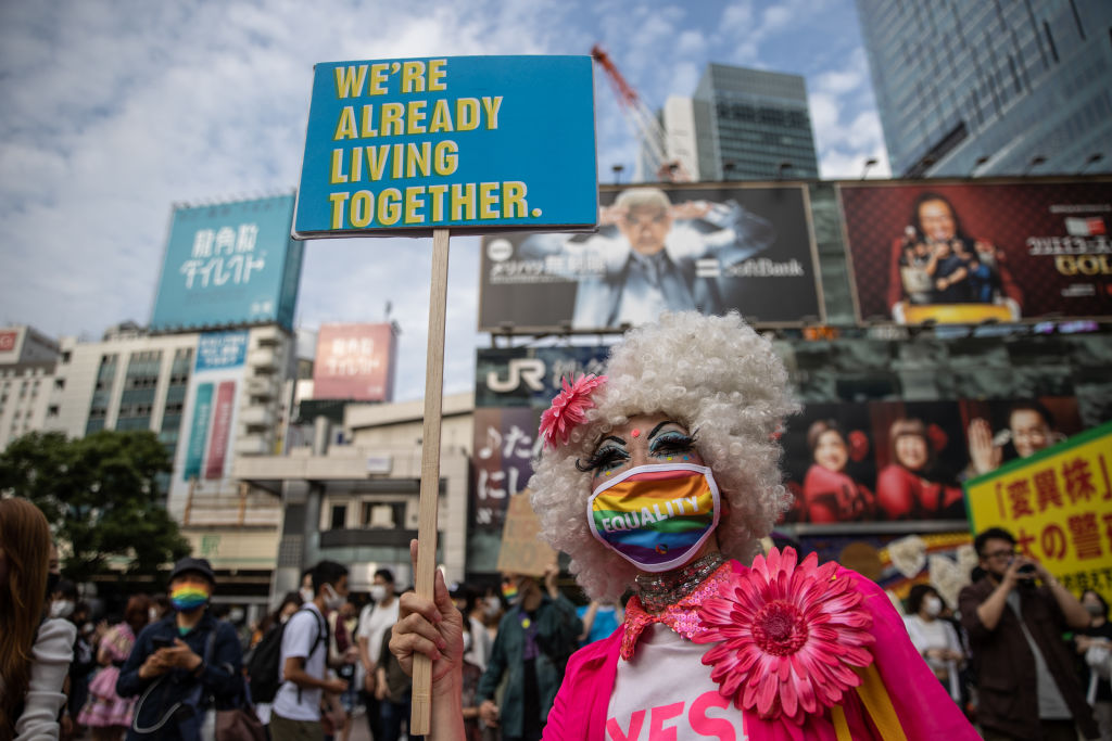 People Stage Rally Calling For LGBTQ Anti-Discrimination Legislation