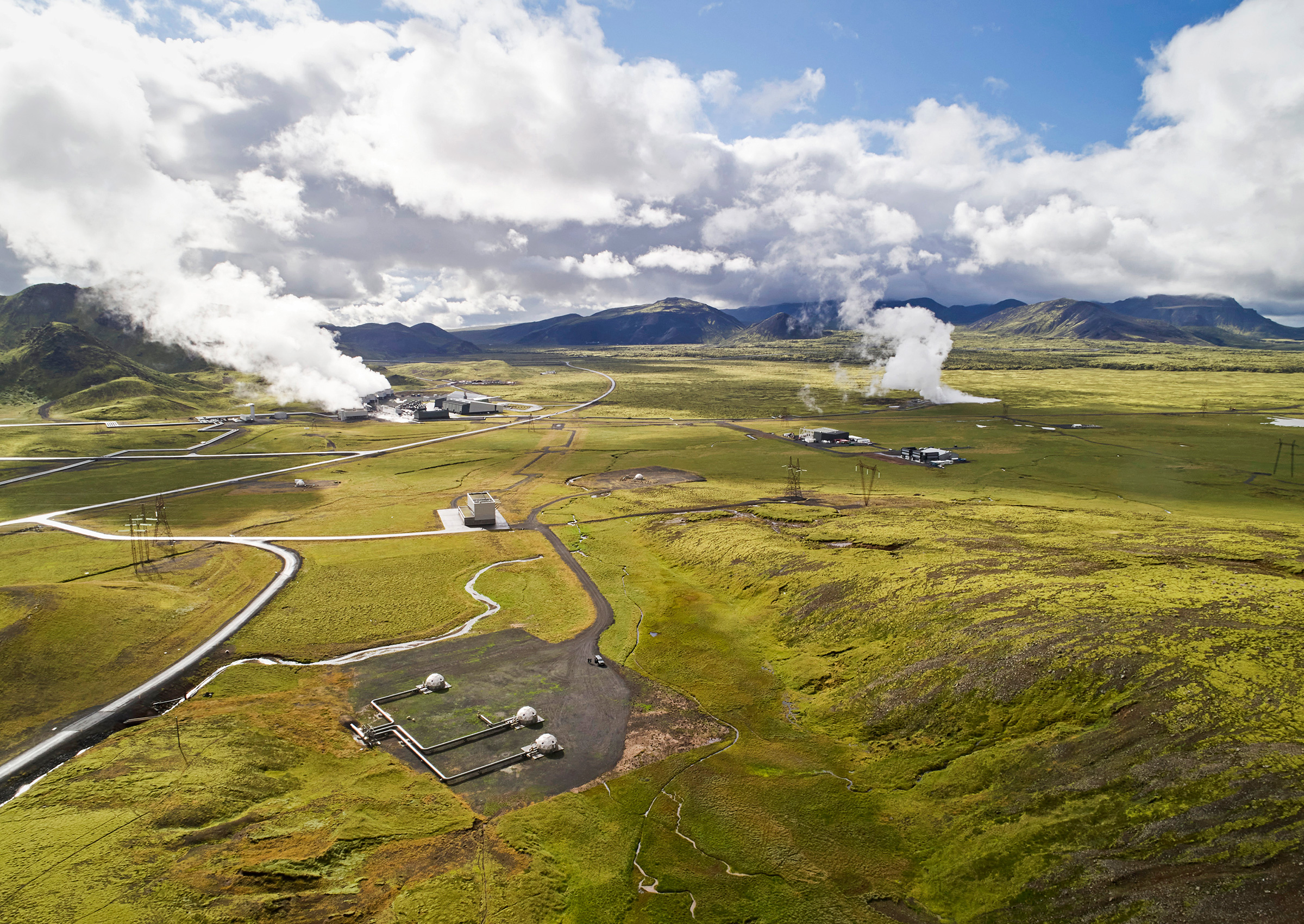 The world’s largest carbon-capture facility opened in Iceland in September (Arnaldur Halldorsson—Bloomberg/Getty Images)