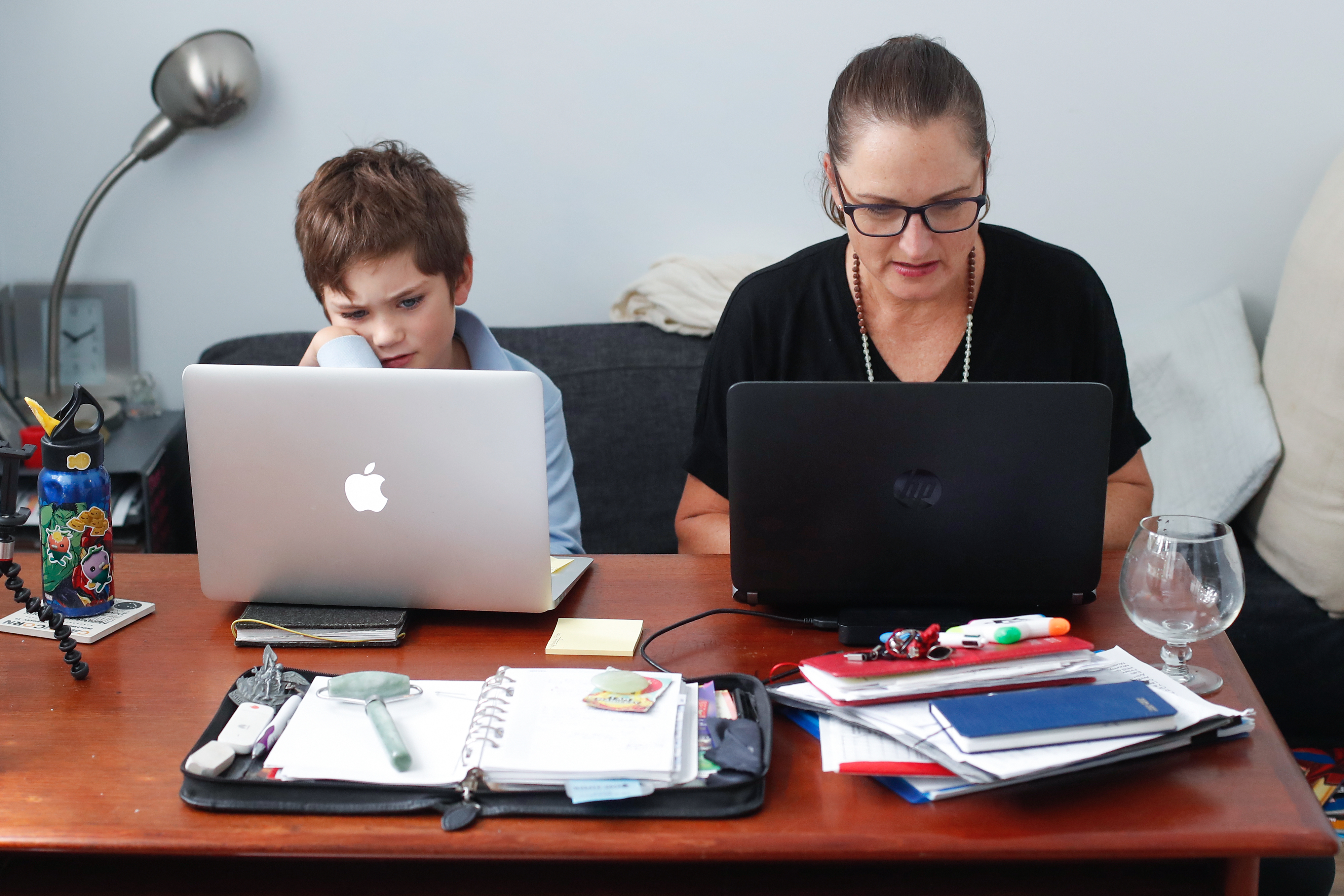 Sydney Mother Balances Work And Home Schooling During Coronavirus Lockdown