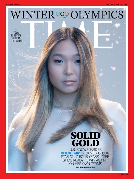 Chloe Kim Winter Olympics Time Magazine cover