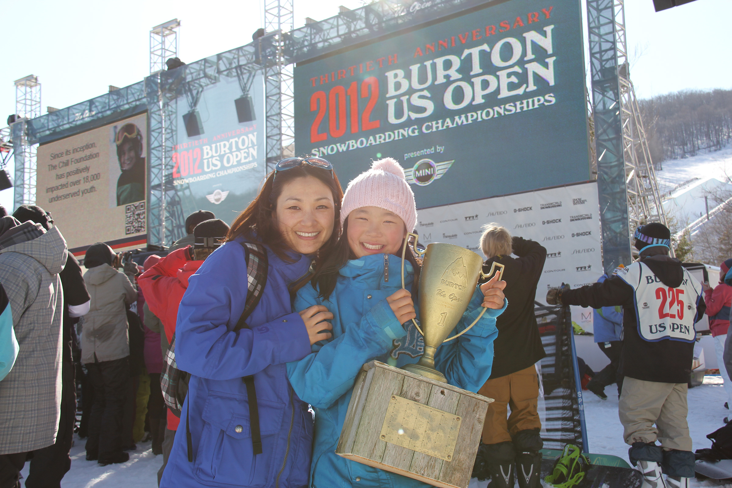 With her mother Boran at 12 (Courtesy Chloe Kim)