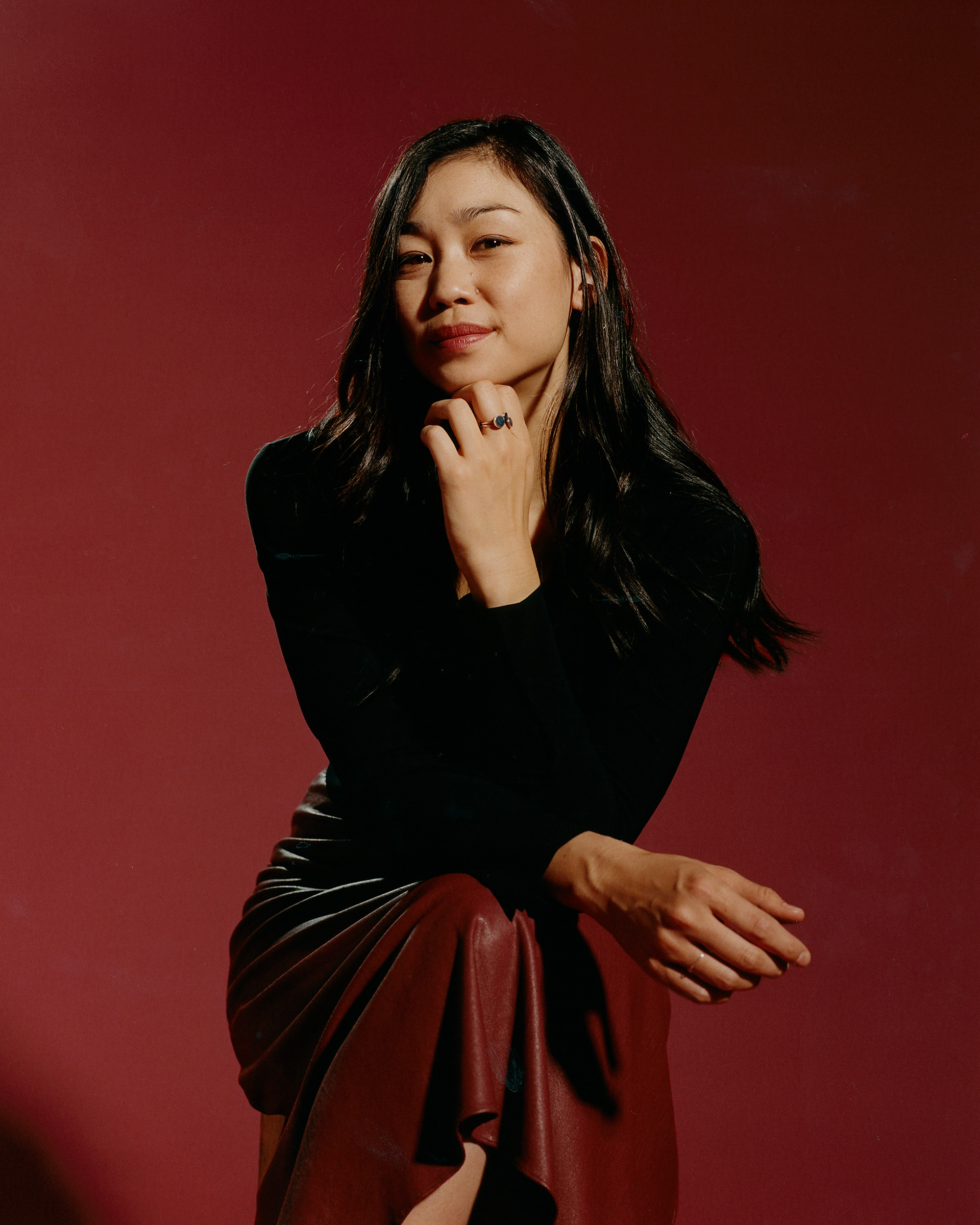 Tracy Chou in Brooklyn, N.Y., on Feb. 3, 2022. (Jingyu Lin for TIME)