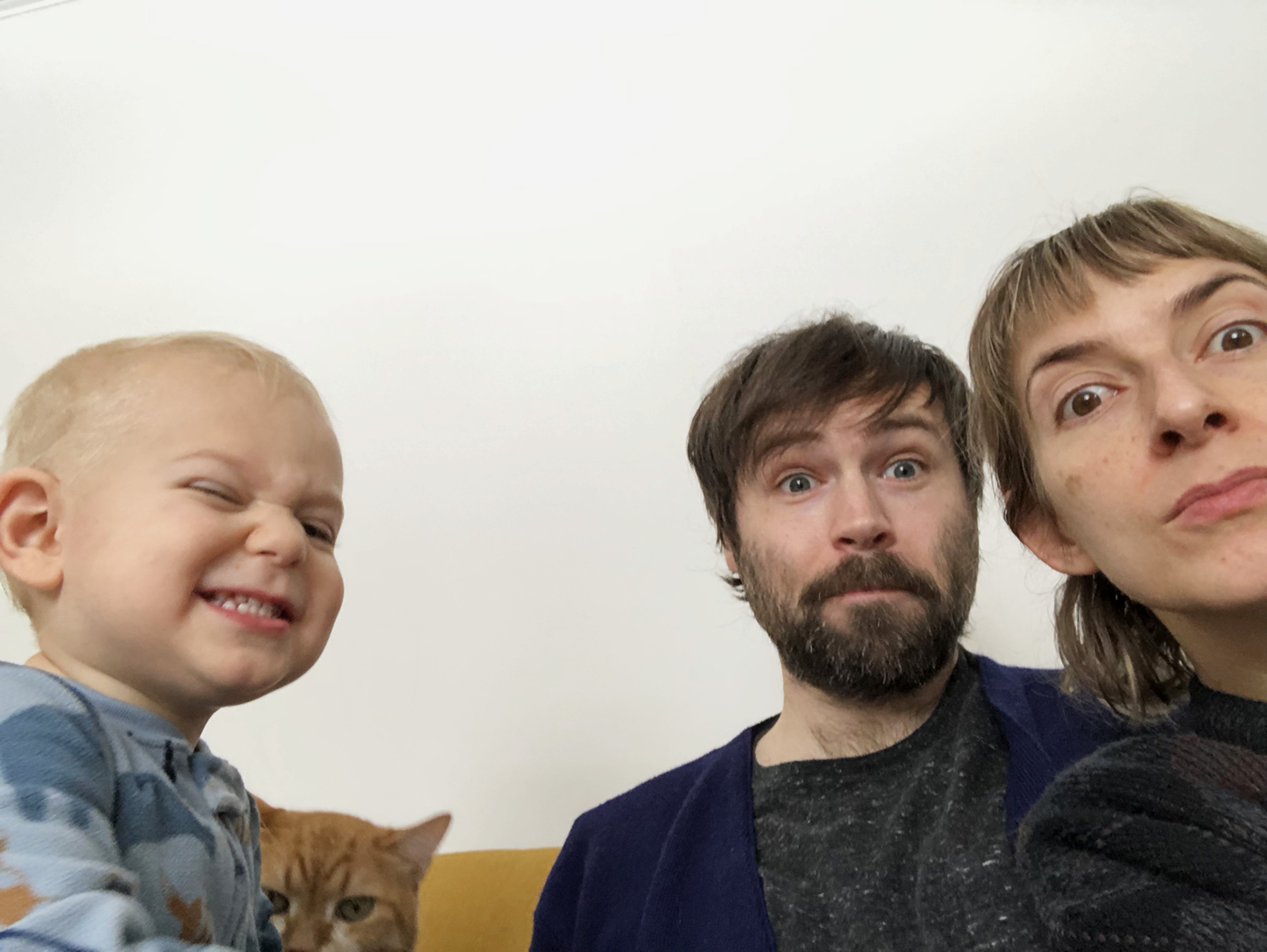 A family selfie from February. (Courtesy Rebekah Taussig)
