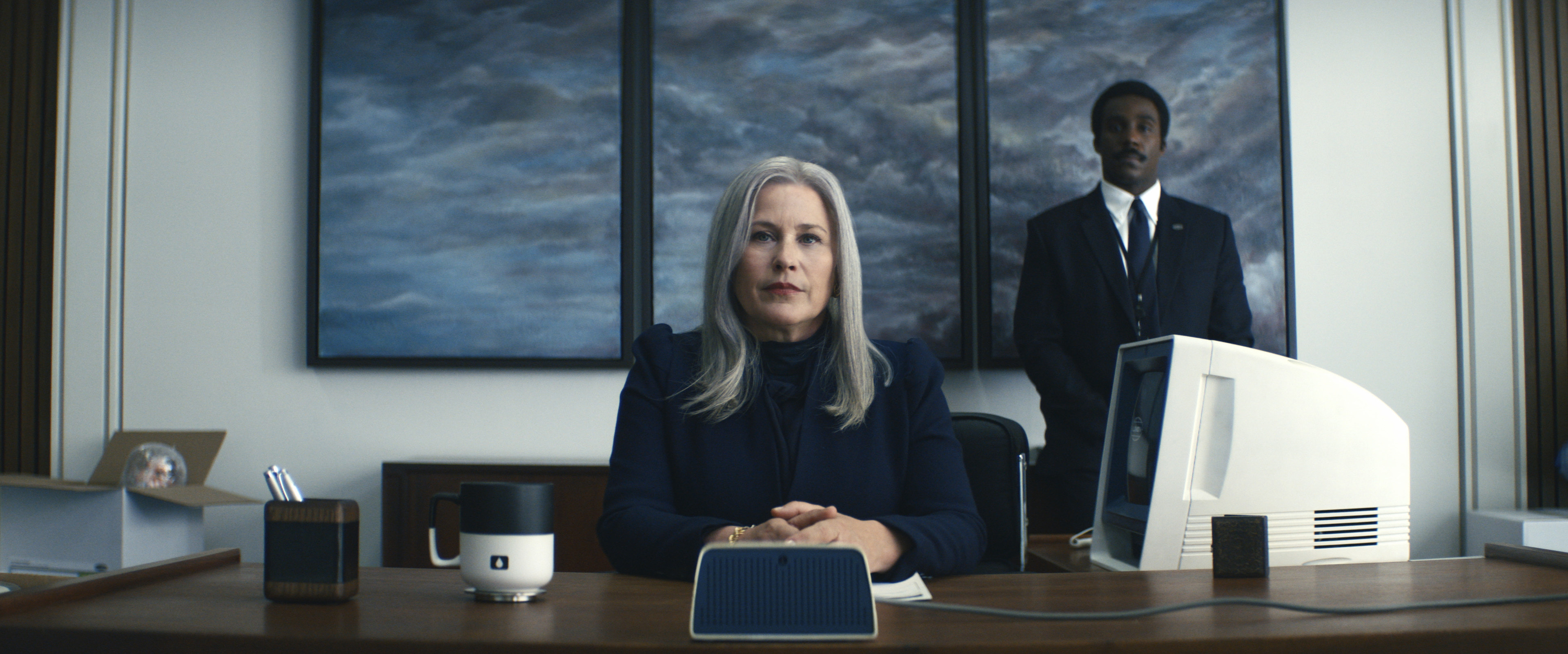 Patricia Arquette and Tramell Tillman in 'Severance' (Apple TV+)