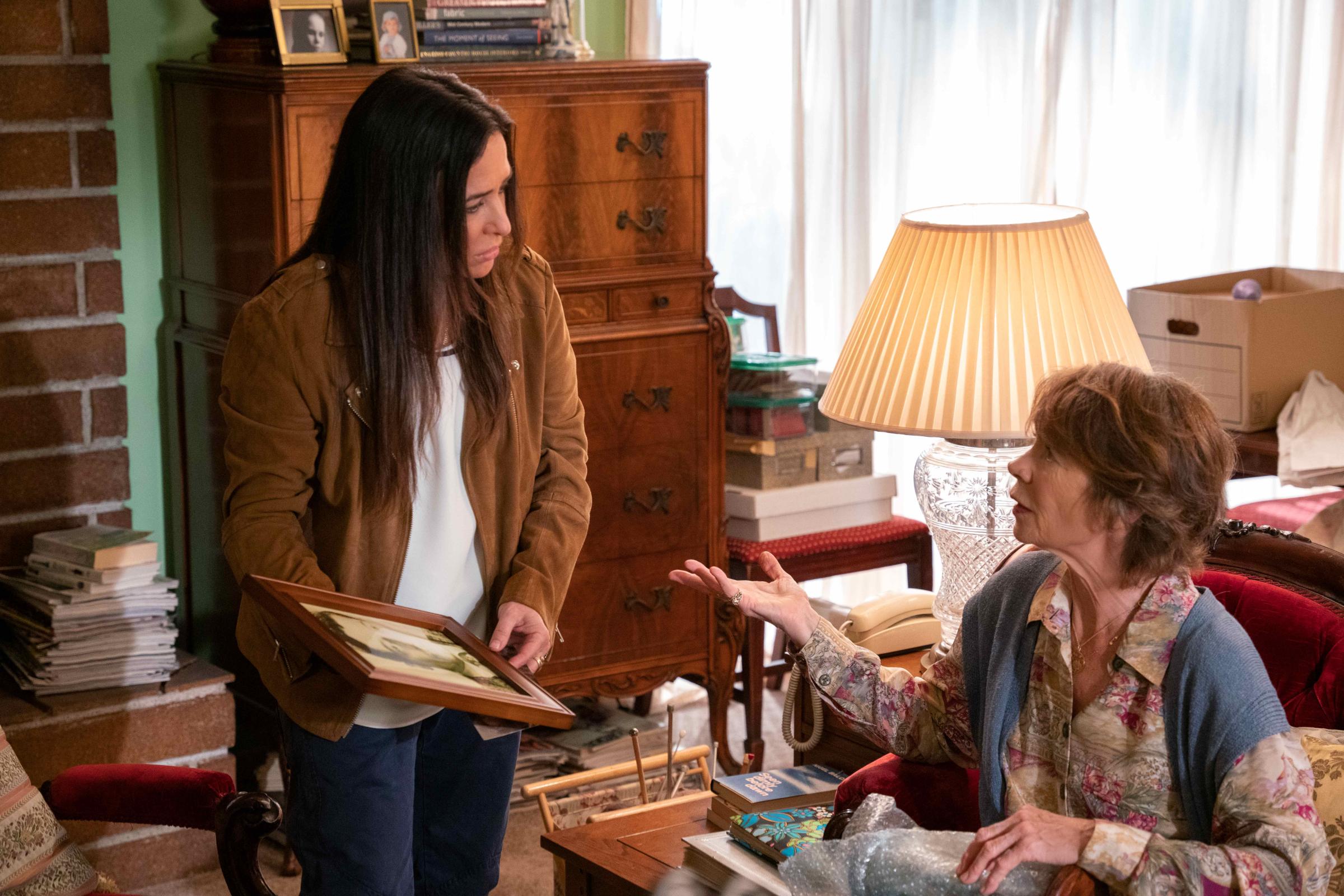 BETTER THINGS “F*ck Anatoly’s Mom” Episode 1 (Airs Monday, February 28) — Pictured: (l-r) Pamela Adlon as Sam Fox and Celia Imrie as Phil. CR. Suzanne Tenner/FX