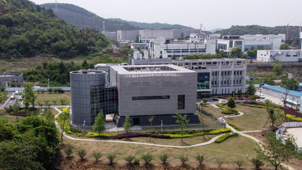An aerial view shows the P4 laboratory at the Wuhan Institute of Virology in Wuhan in China's central Hubei province on April 17, 2020. - The P4 epidemiological laboratory was built in co-operation with French bio-industrial firm Institut Merieux and the Chinese Academy of Sciences. The facility is among a handful of labs around the world cleared to handle Class 4 pathogens (P4) - dangerous viruses that pose a high risk of person-to-person transmission. (Hector RETAMAL- AFP)