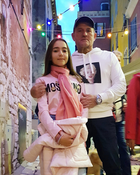 Medvedchuk on vacation with his daughter Daria (Courtesy of Viktor Medvedchuk)